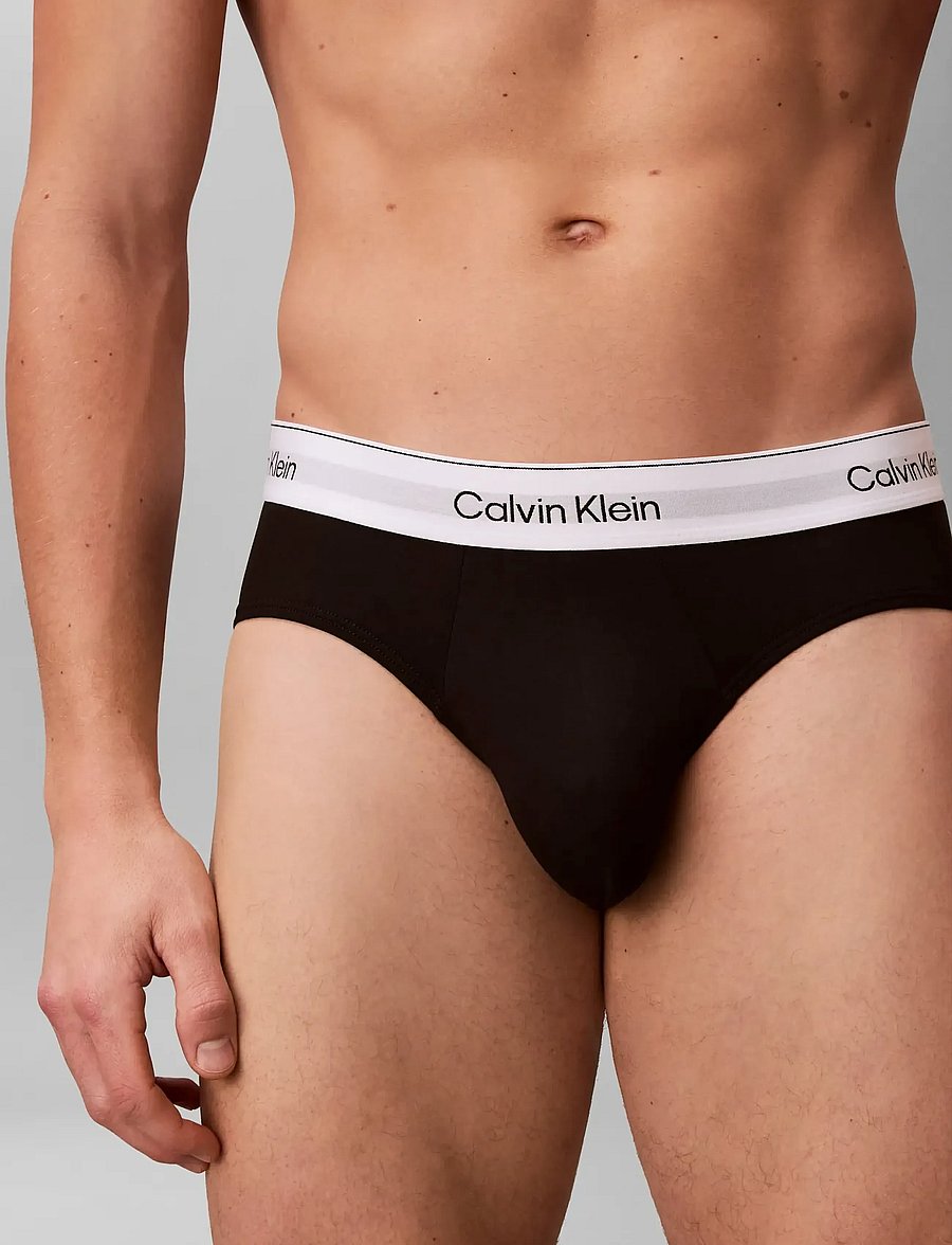Calvin Klein - HIP BRIEF 3PK - unterhosen im multipack - black black black - 5