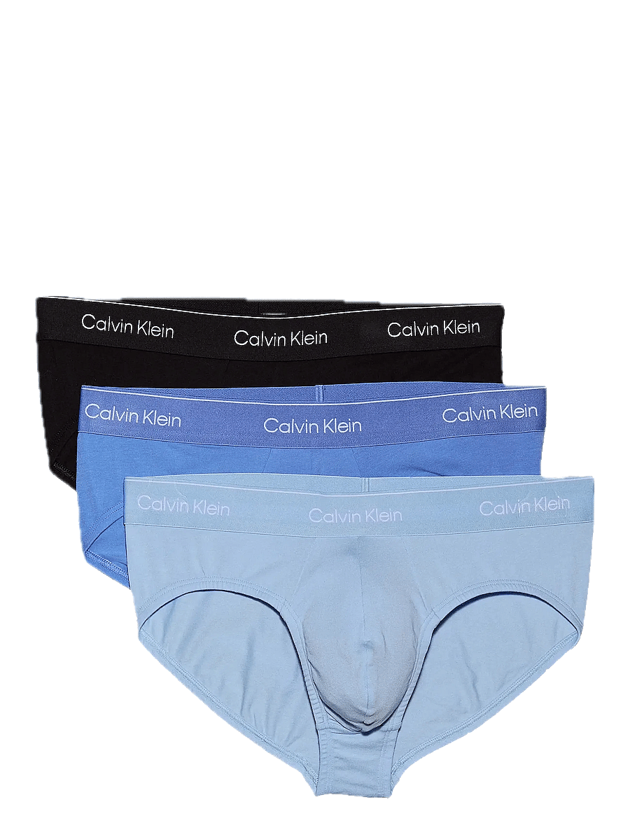 Calvin Klein - HIP BRIEF 3PK - die niedrigsten preise - black glacier blue bell - 1