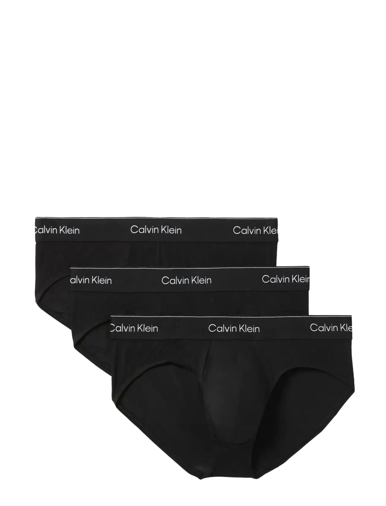 Calvin Klein HIP BRIEF 3PK - Calvin Klein Underwear - BLACK W  DTM WB / black