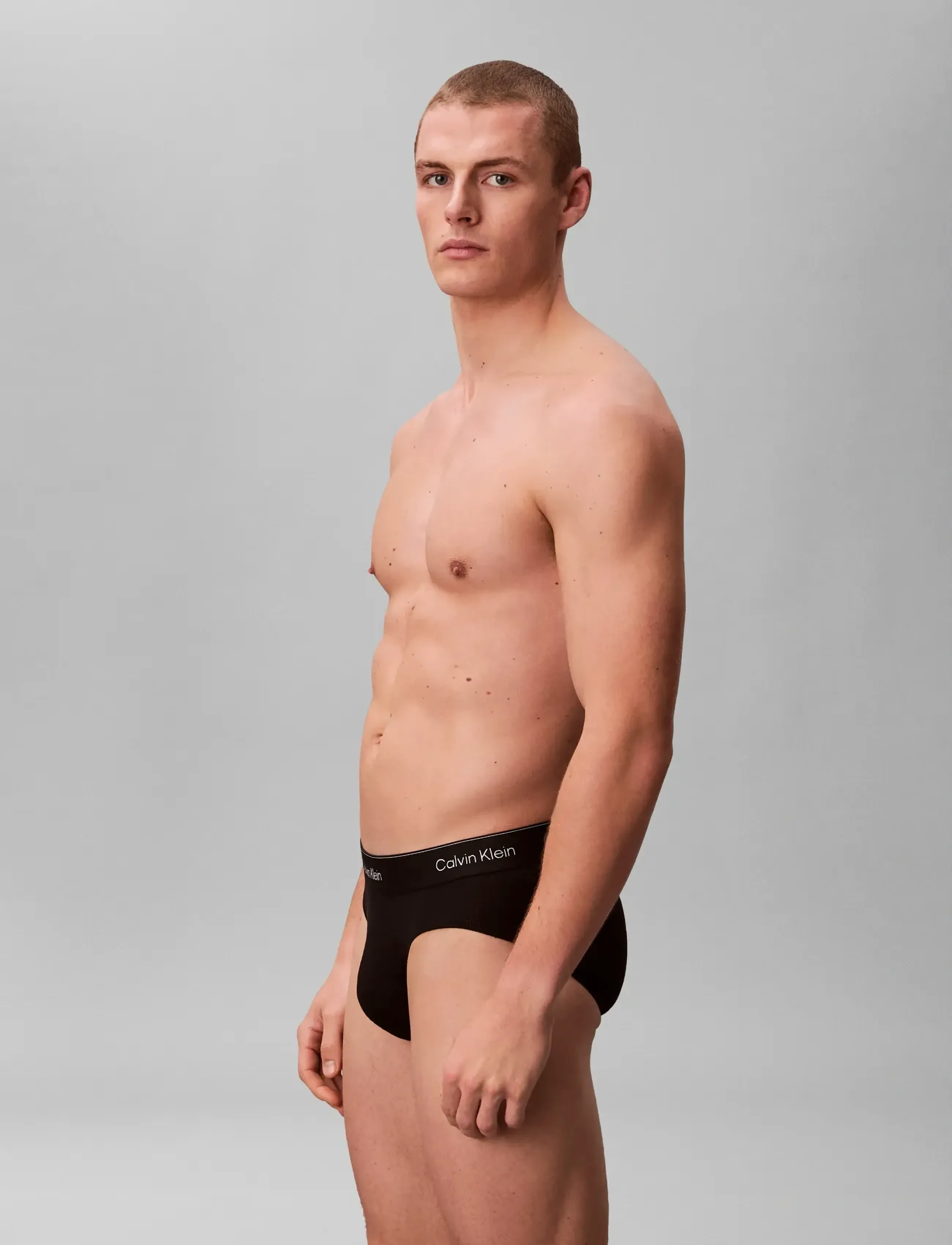 Calvin Klein - HIP BRIEF 3PK - nærbuxur í fjölpakka - black w  dtm wb - 5