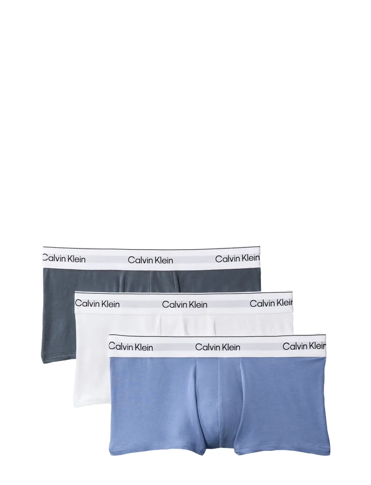 Calvin Klein - LOW RISE TRUNK 3PK - multipack underbukser - white blue tulip turbulence - 2