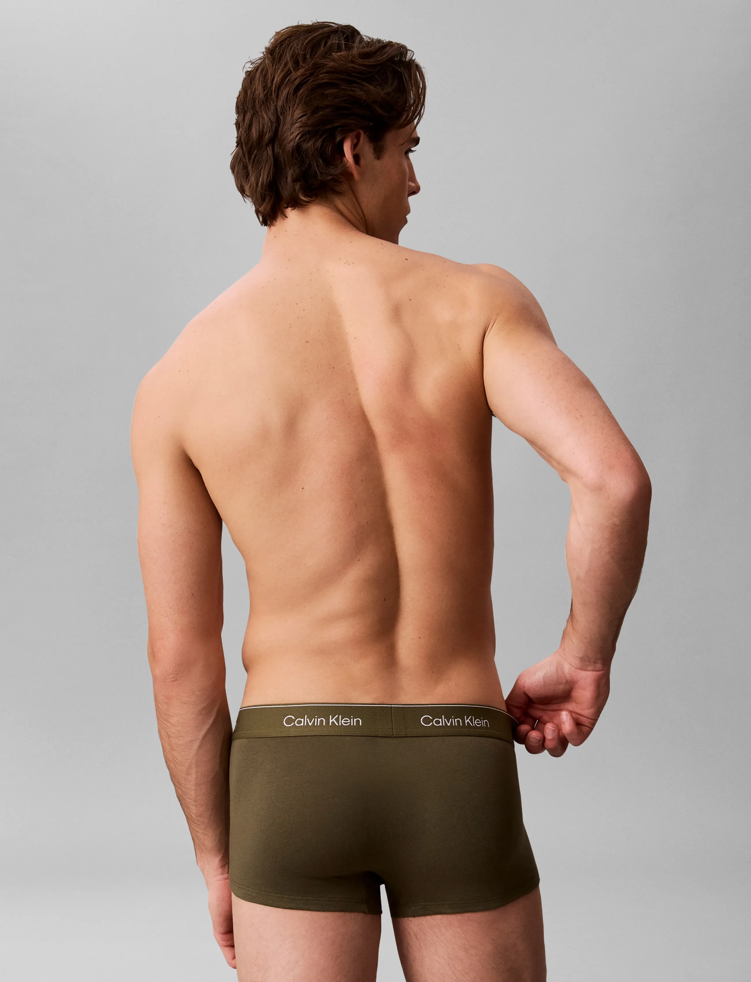 Calvin Klein - LOW RISE TRUNK 3PK - multipack kalsonger - black triple stripe black olive nig - 4