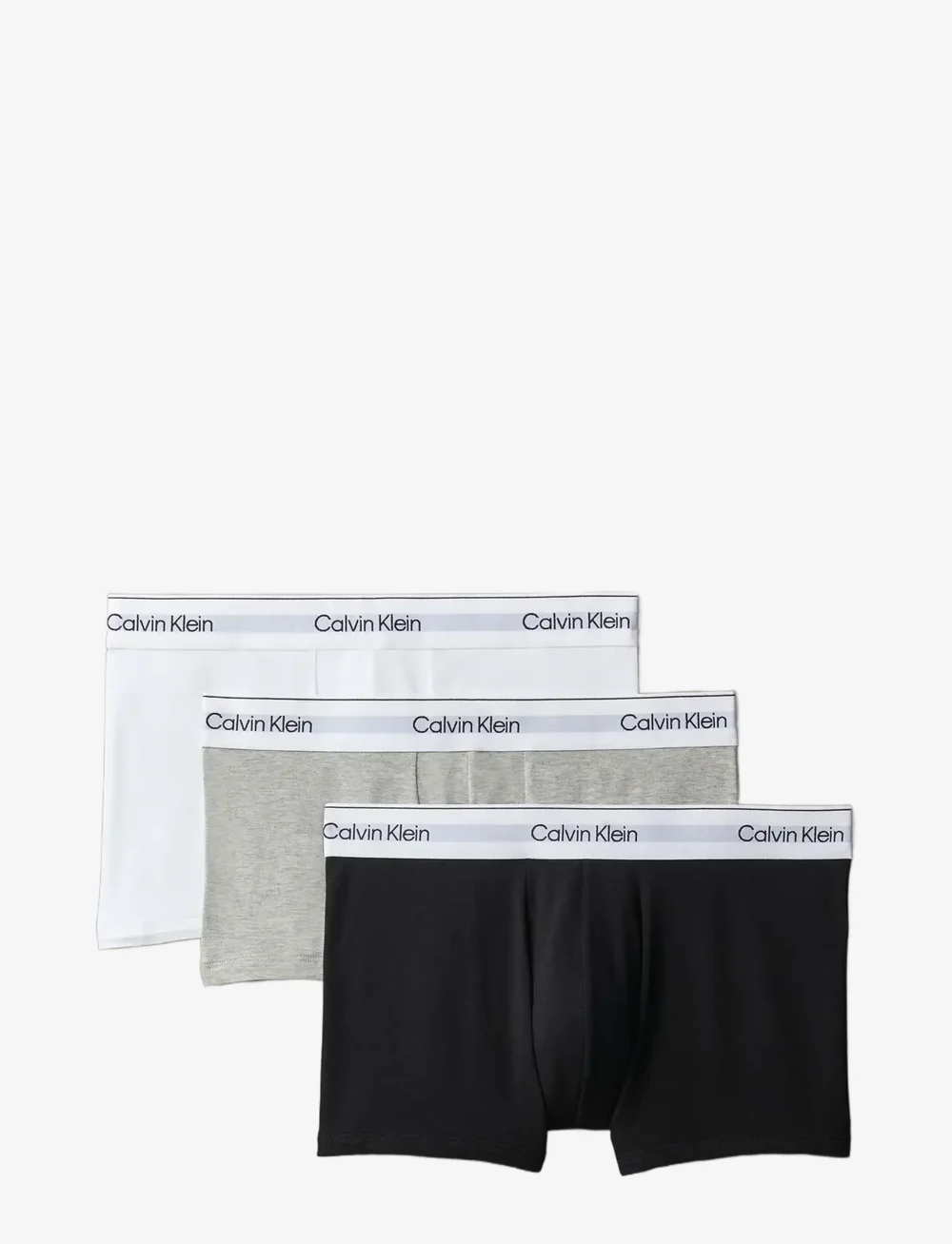Calvin Klein - LOW RISE TRUNK 3PK - unterhosen im multipack - grey heather white black - 0