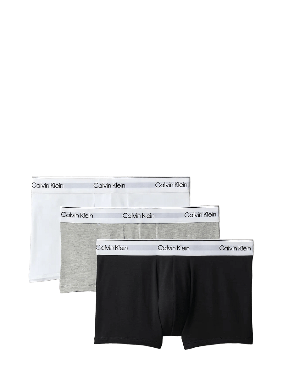 Calvin Klein - LOW RISE TRUNK 3PK - multipakk aluspüksid - grey heather white black - 0
