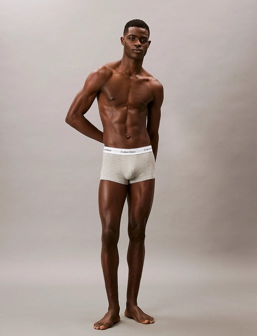 Calvin Klein - LOW RISE TRUNK 3PK - multipakk aluspüksid - grey heather white black - 1