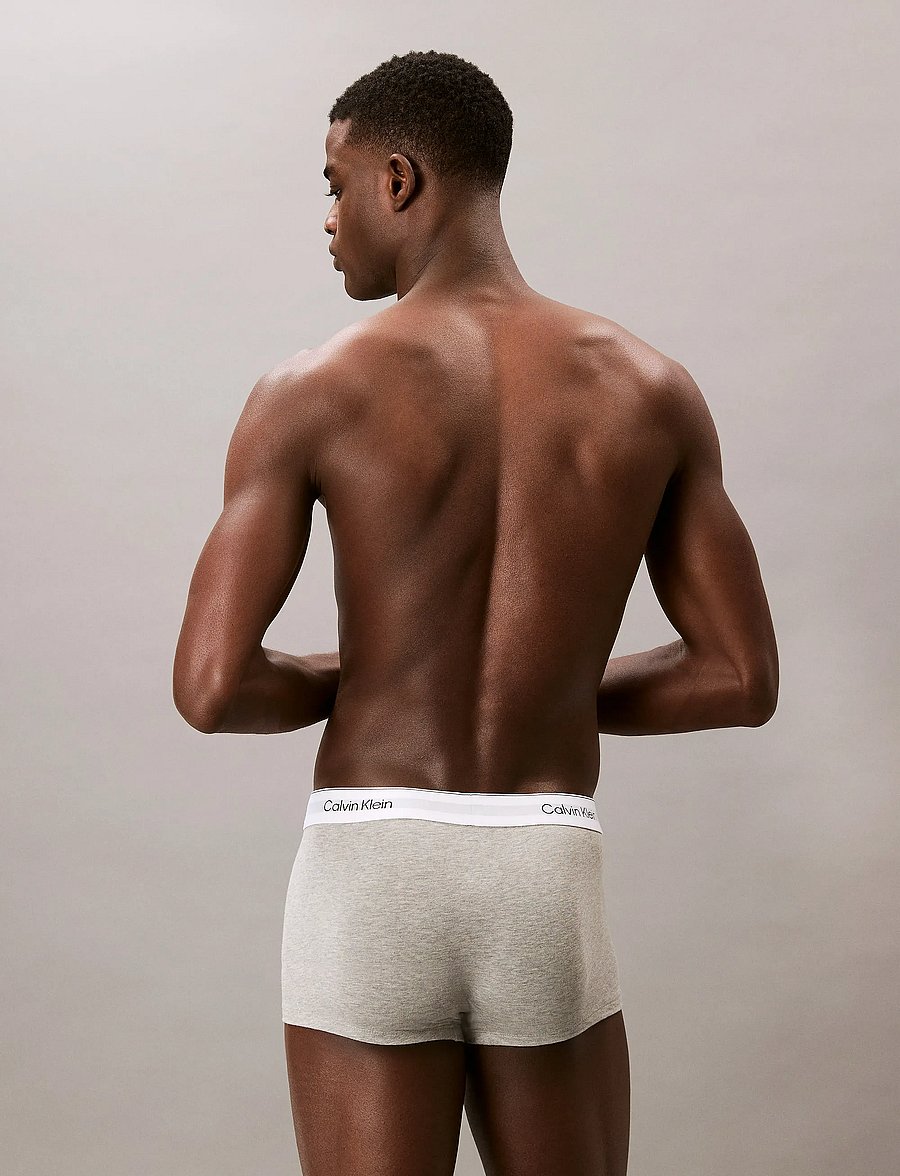 Calvin Klein - LOW RISE TRUNK 3PK - multipakk aluspüksid - grey heather white black - 5