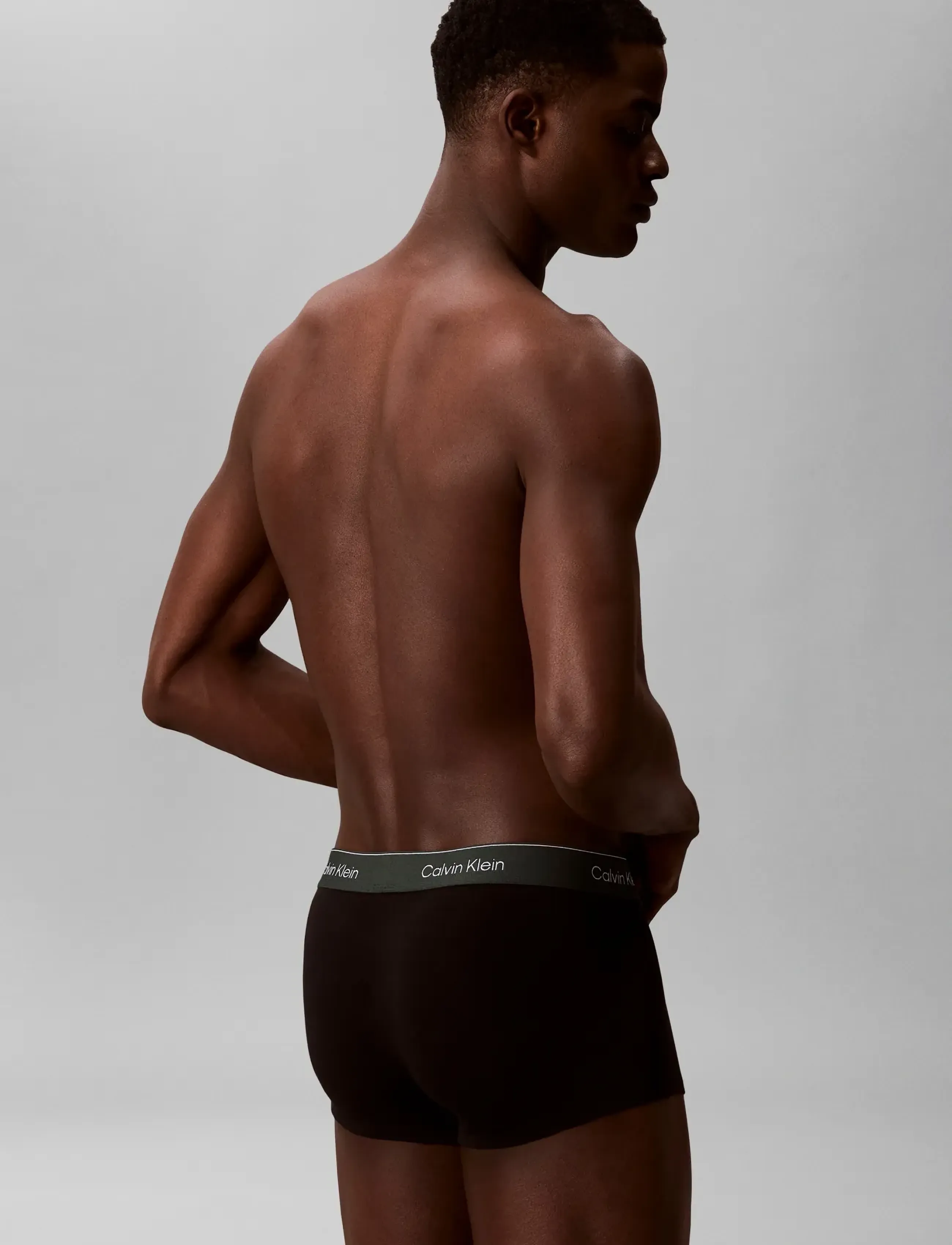 Calvin Klein - LOW RISE TRUNK 3PK - boxer nærbuxur - black w  darkest spruce wb  black w - 3