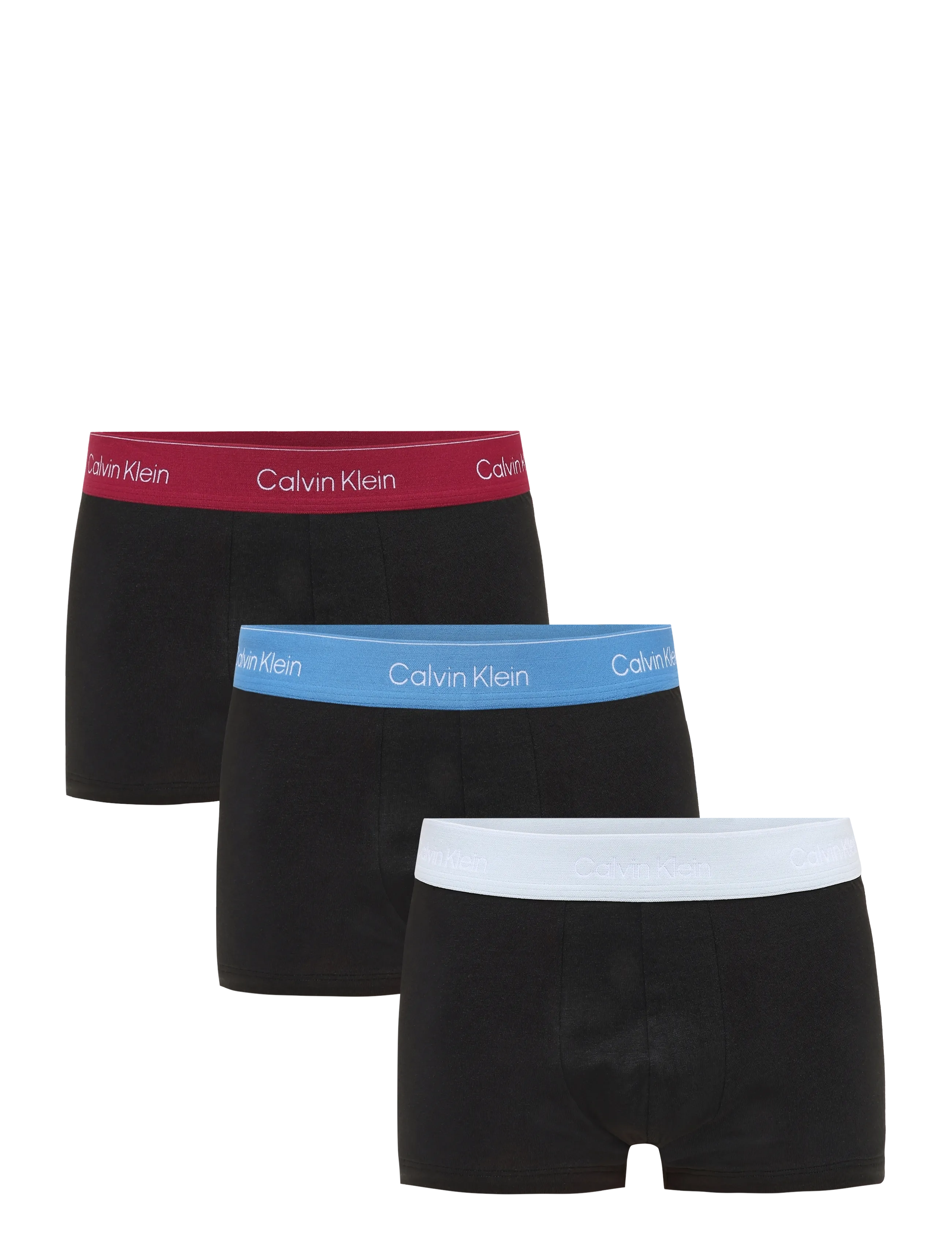 Calvin Klein Low Rise Trunk 3Pk, Mænd, Lavtaljet Trunk, Sort, Str: XXL