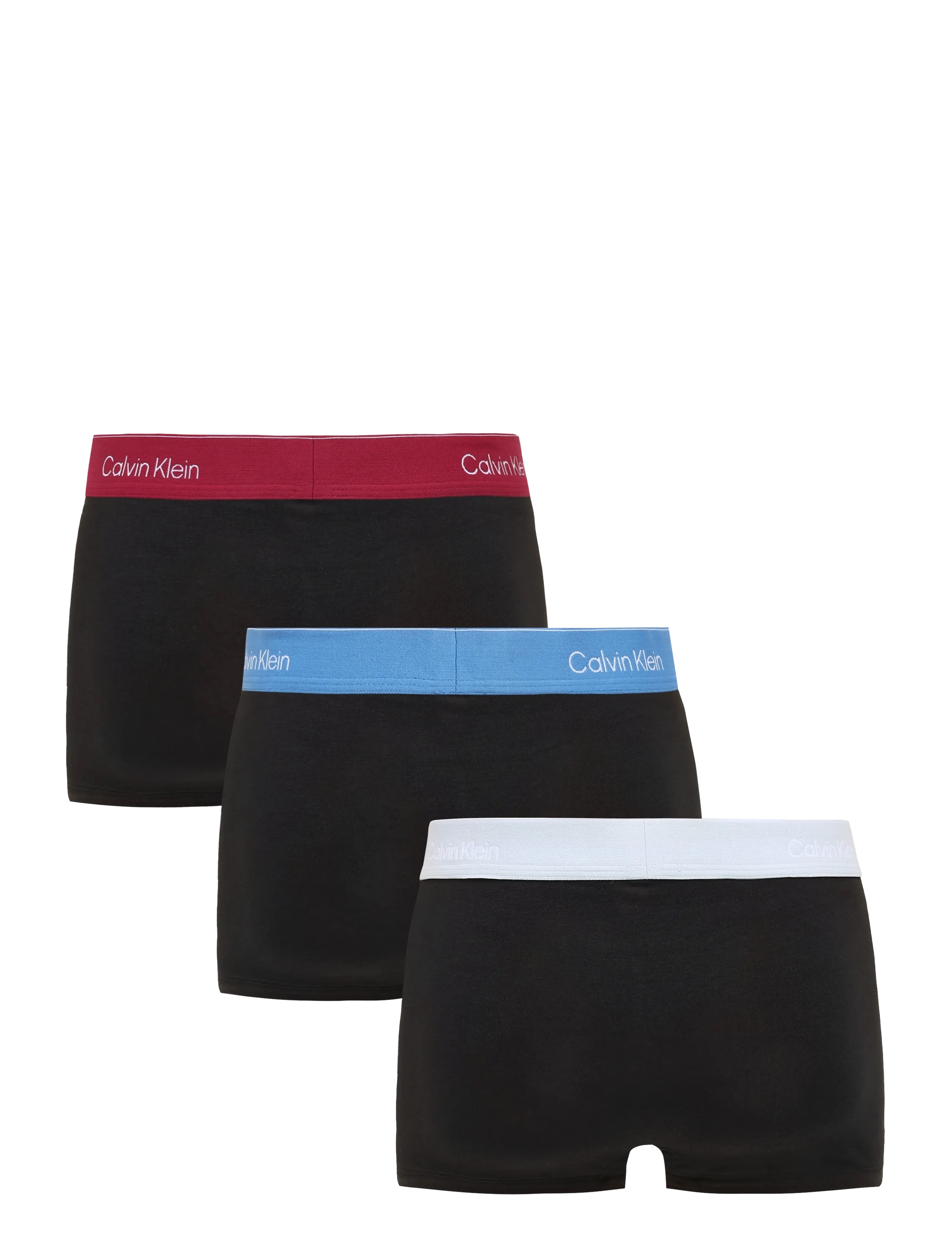 Calvin Klein - LOW RISE TRUNK 3PK - multipakk aluspüksid - black bodies w  poseidon blue plein - 1