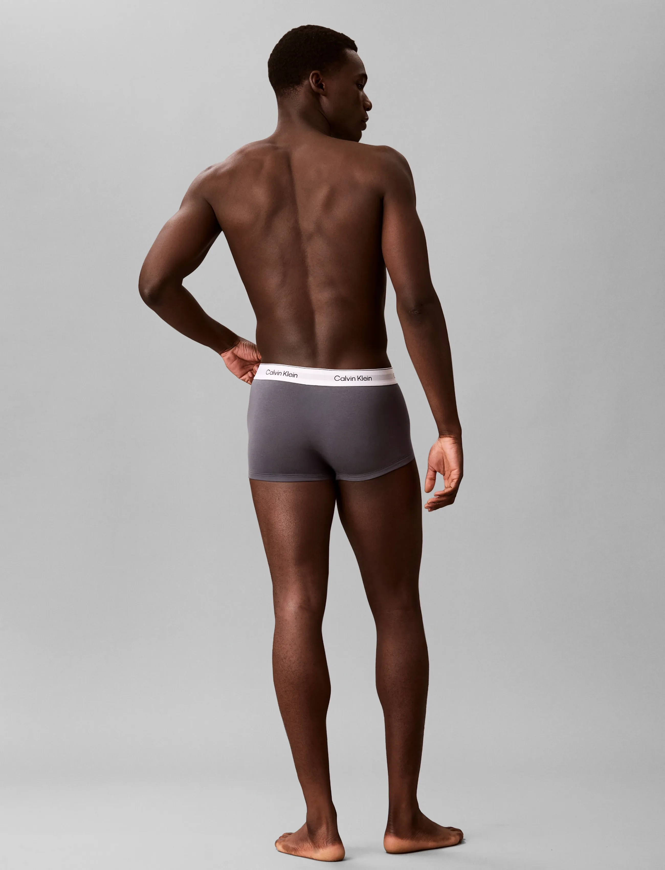 Calvin Klein - LOW RISE TRUNK 3PK - unterhosen im multipack - white collegiate logo black turbule - 3