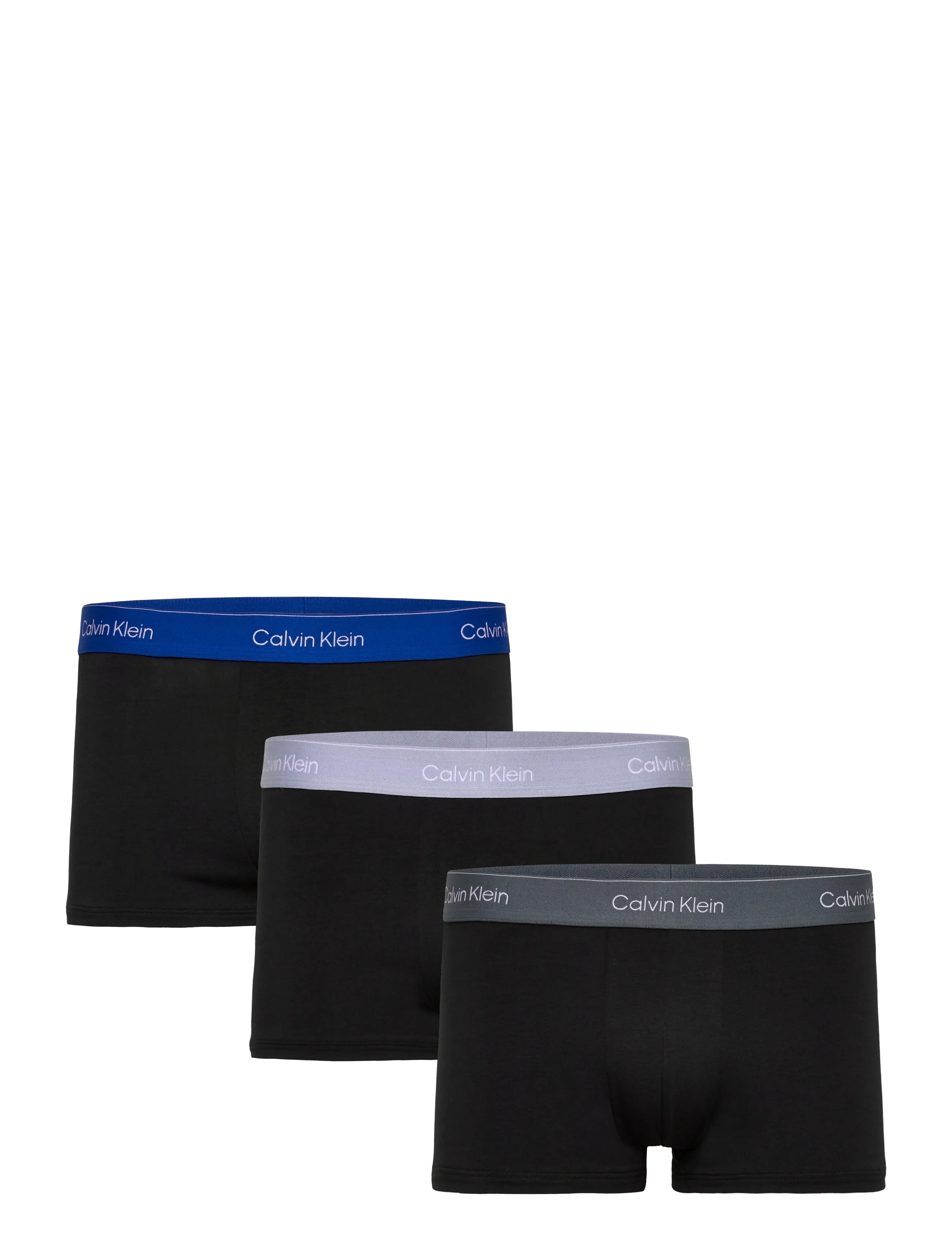 Calvin Klein Low Rise Trunk 3Pk, Mænd, Lavtaljet Trunk, Sort, Str: XL