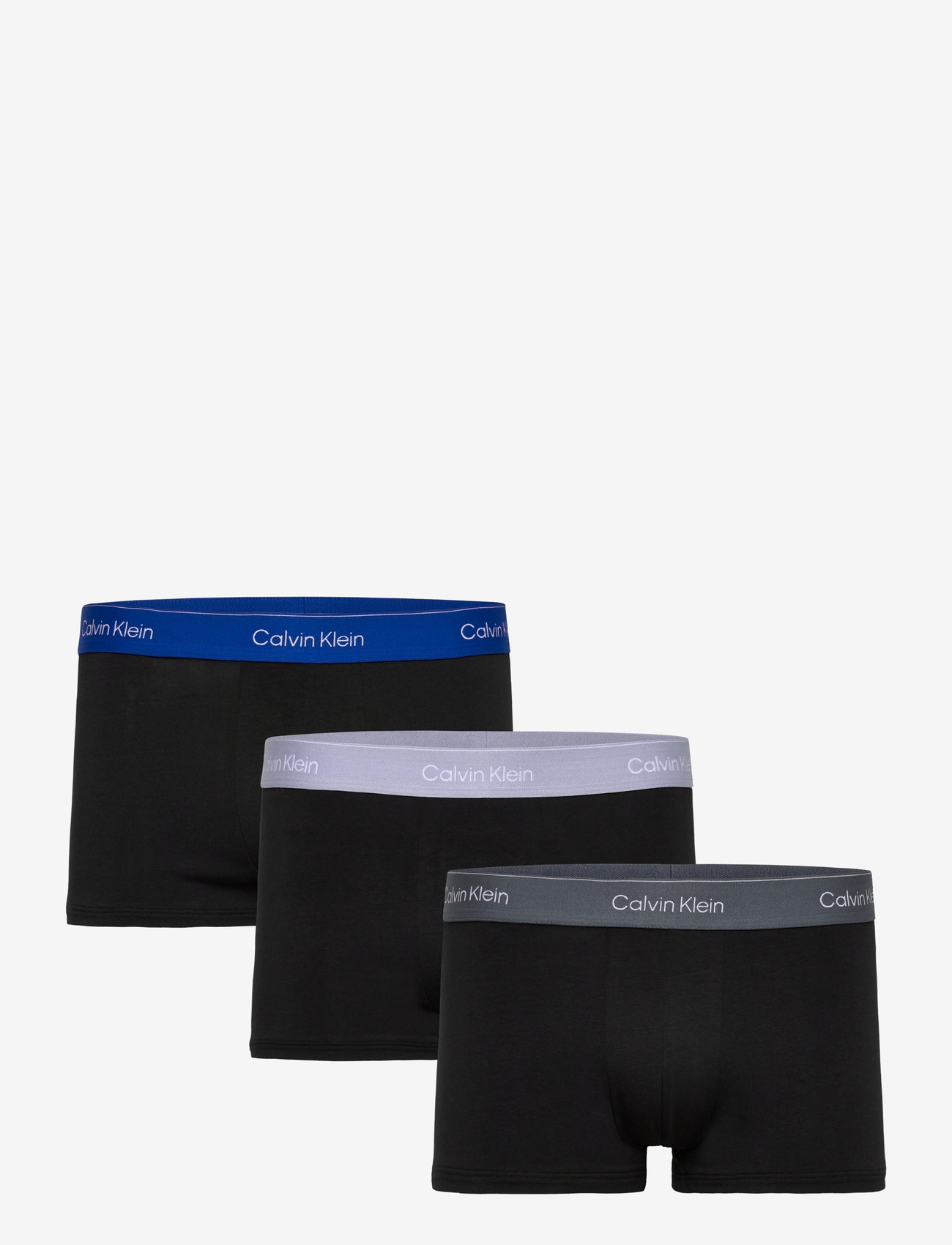 Calvin Klein - LOW RISE TRUNK 3PK - multipack underbukser - black w  royalty wb black w  casual - 0