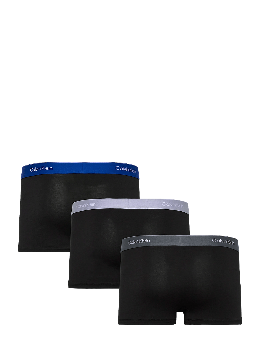 Calvin Klein - LOW RISE TRUNK 3PK - unterhosen im multipack - black w royalty wb black w casual - 1