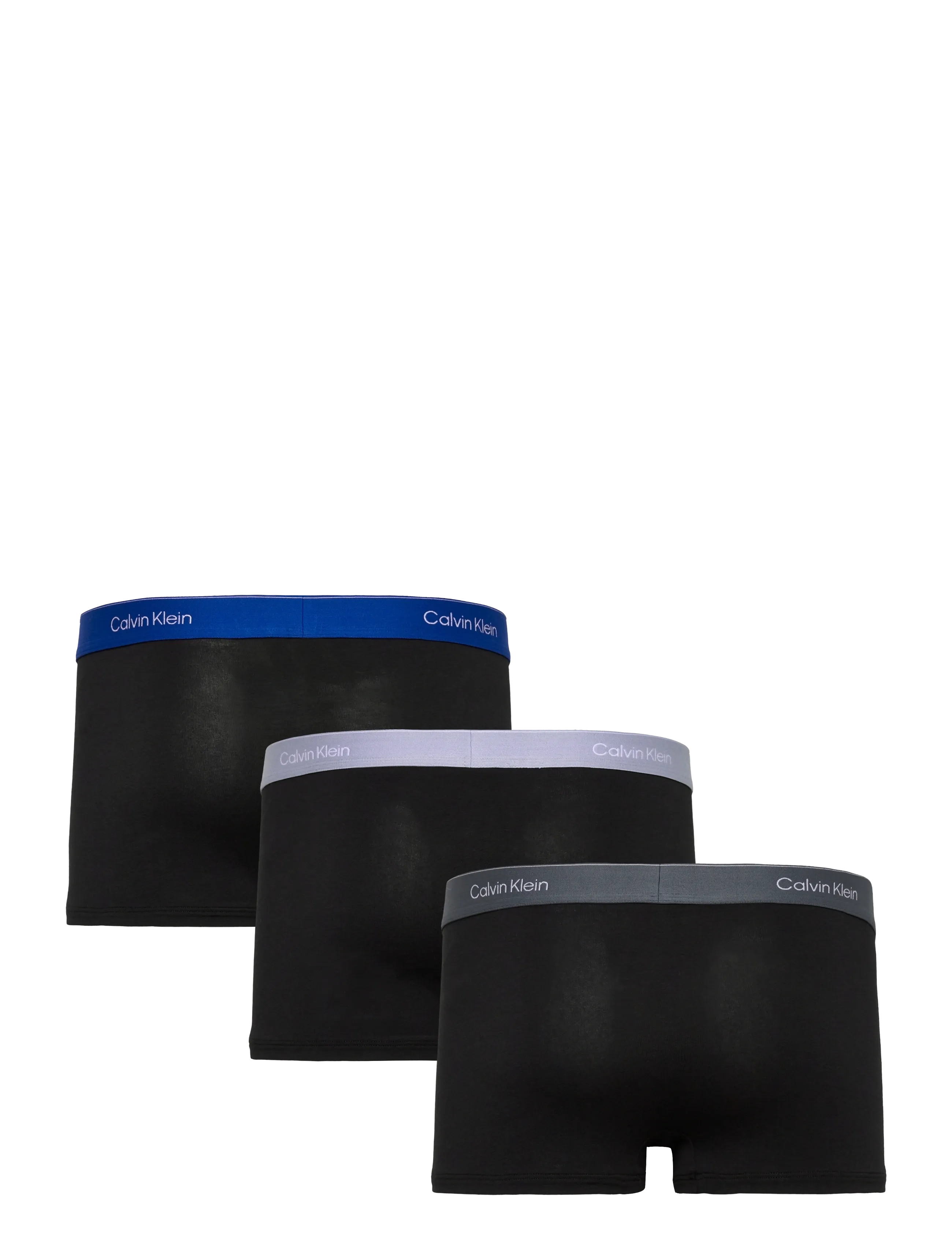 Calvin Klein - LOW RISE TRUNK 3PK - unterhosen im multipack - black w  royalty wb black w  casual - 1