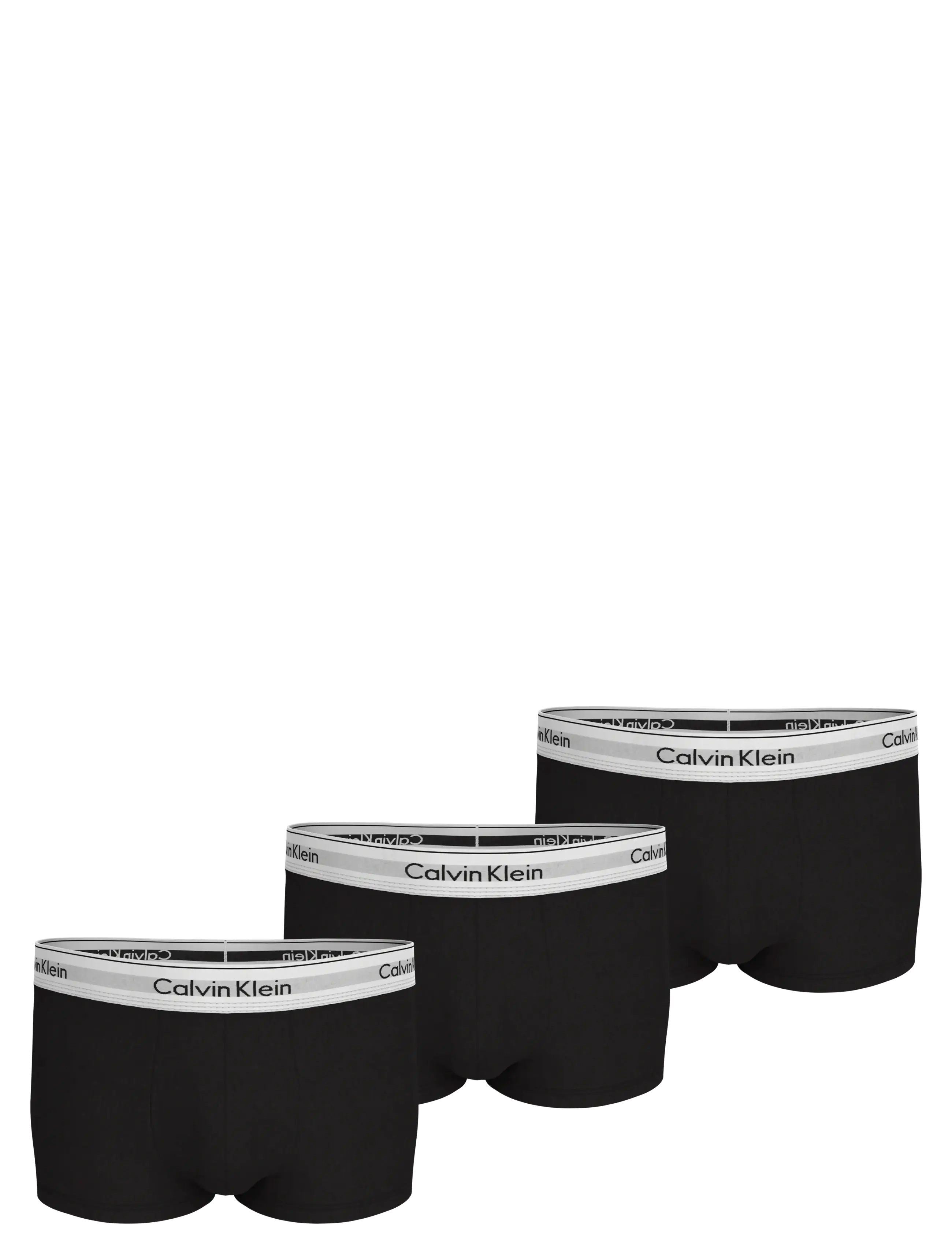 Calvin Klein Low Rise Trunk 3Pk, Mænd, Lavtaljet Trunk, Sort, Str: M