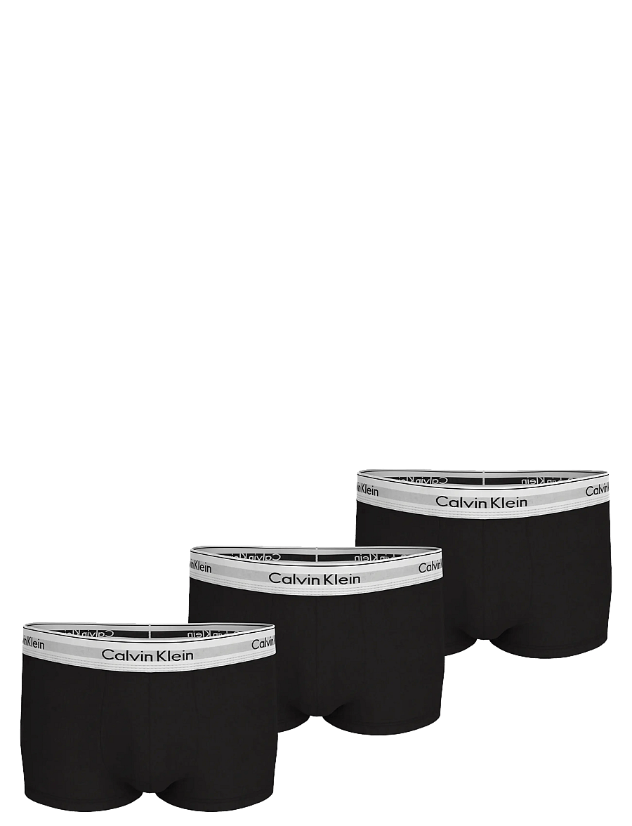 Calvin Klein - LOW RISE TRUNK 3PK - unterhosen im multipack - black black black - 0