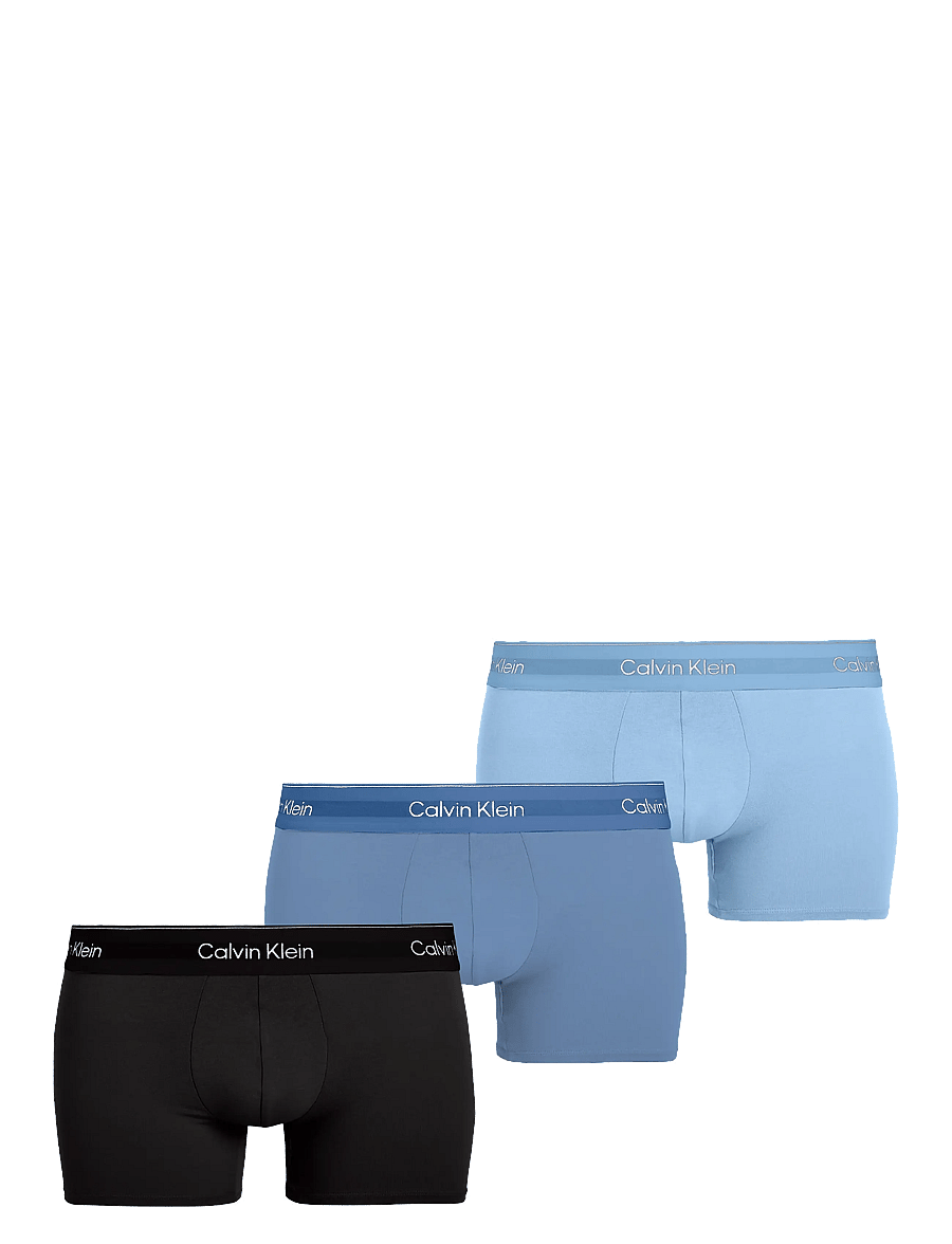Calvin Klein - LOW RISE TRUNK 3PK - multipack kalsonger - black glacier blue bell - 1
