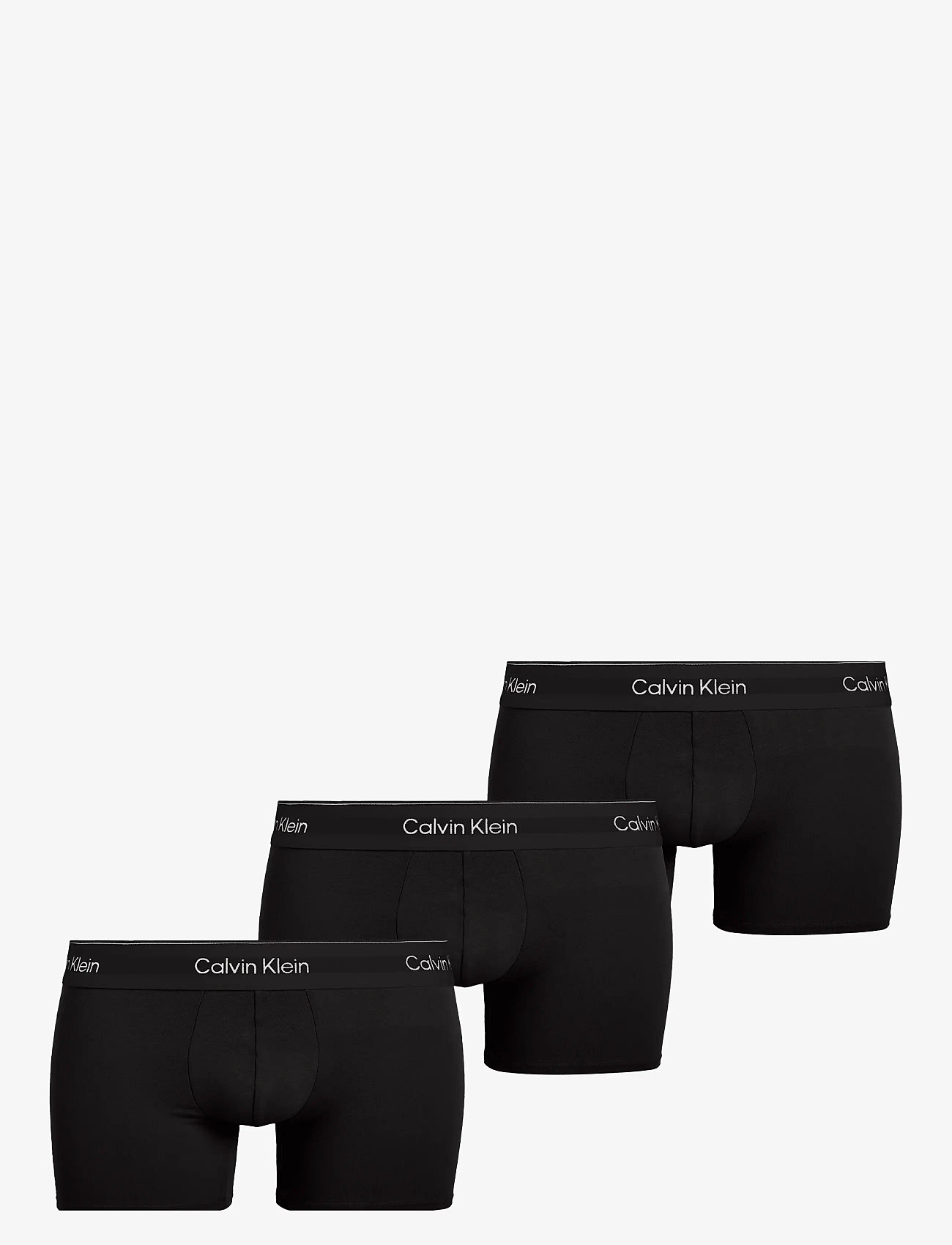 Calvin Klein - LOW RISE TRUNK 3PK - lot de sous-vêtements - black w dtm wb - 1