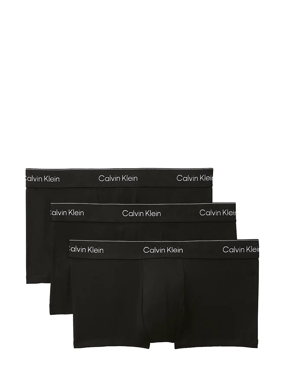 Calvin Klein - LOW RISE TRUNK 3PK - unterhosen im multipack - black w dtm wb - 1