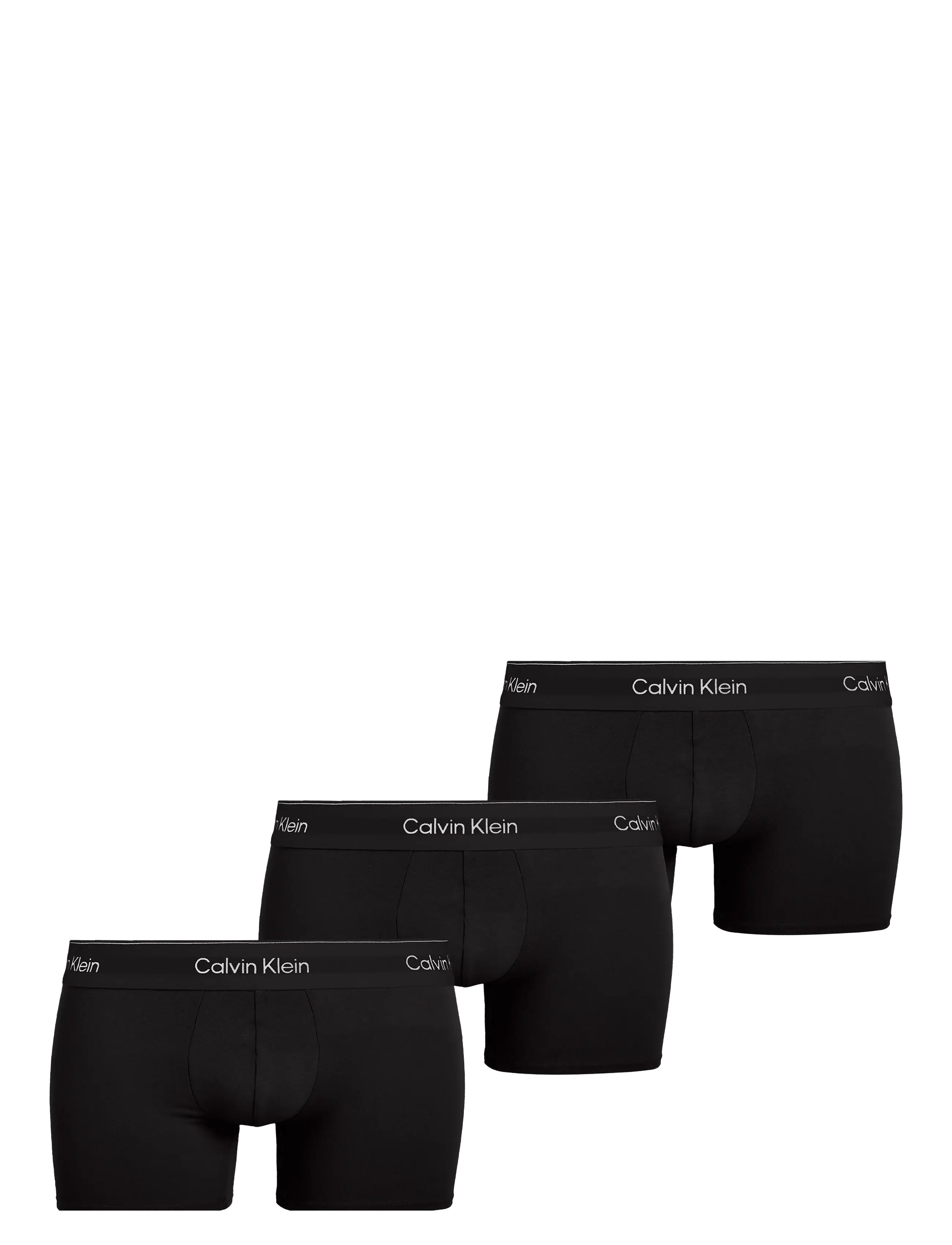 Calvin Klein LOW RISE TRUNK 3PK - Boxerkalsonger - BLACK W DTM WB / black
