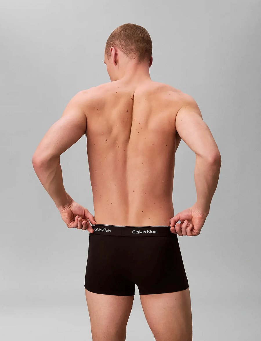 Calvin Klein - LOW RISE TRUNK 3PK - multipack underpants - black w dtm wb - 3