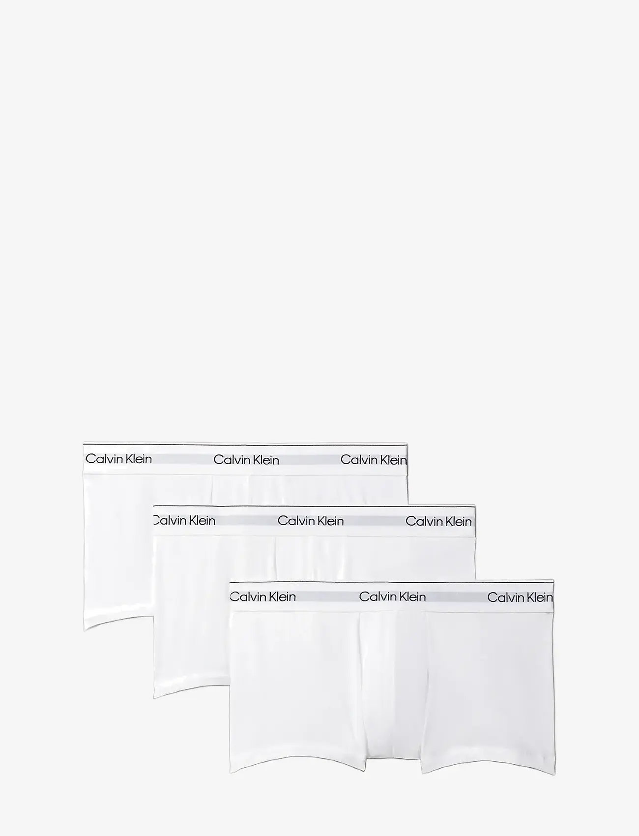 Calvin Klein LOW RISE TRUNK 3PK - Underkläder - WHITE WHITE WHITE / white