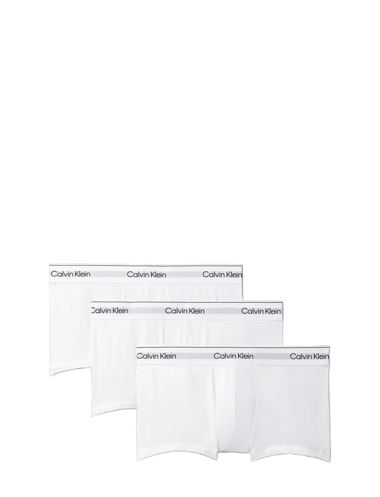 Calvin Klein Low Rise Trunk 3Pk, Mænd, Lavtaljet Trunk, Hvid, Str: L