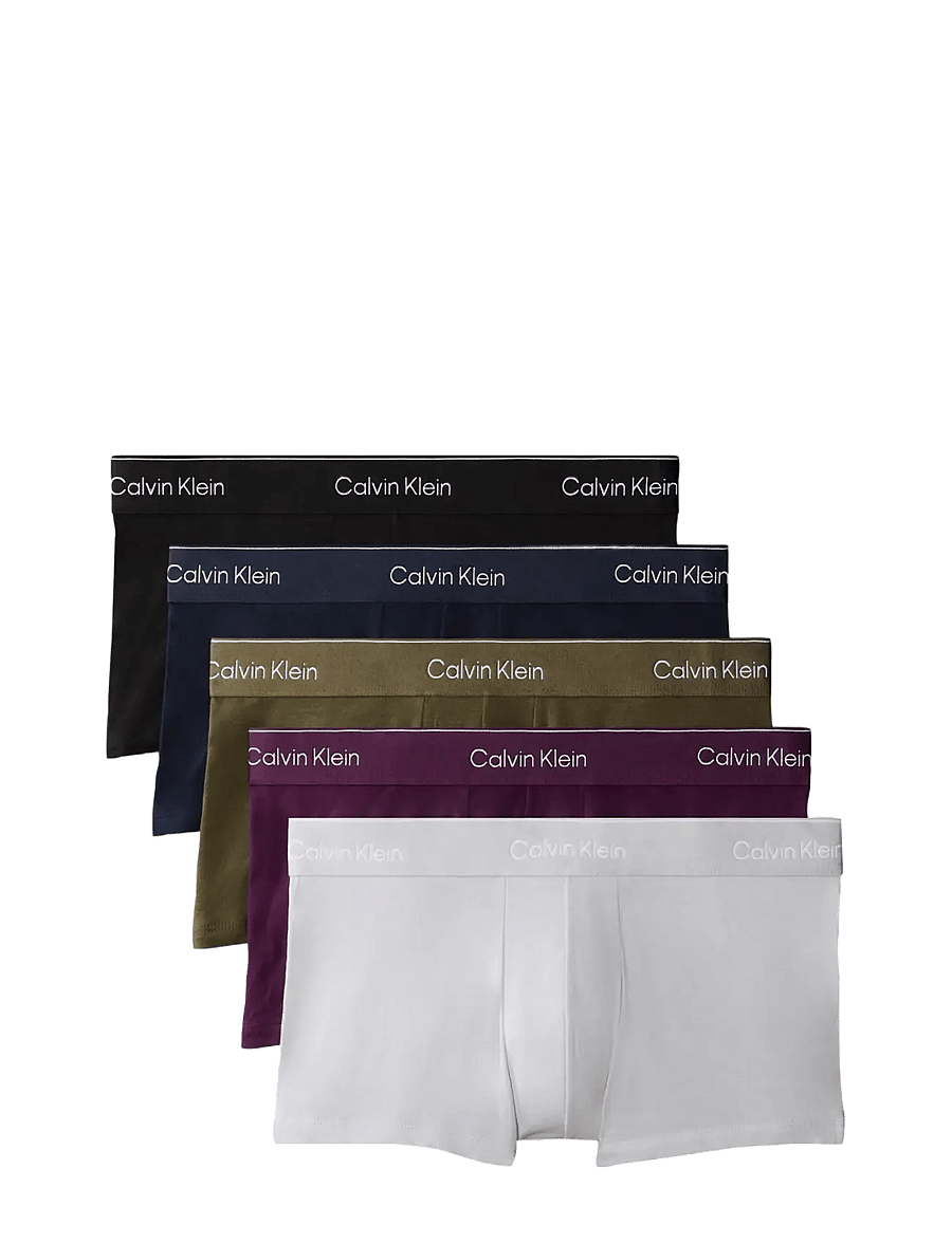 Calvin Klein - LOW RISE TRUNK 5PK - unterhosen im multipack - black harbor mist dark purple dark - 1