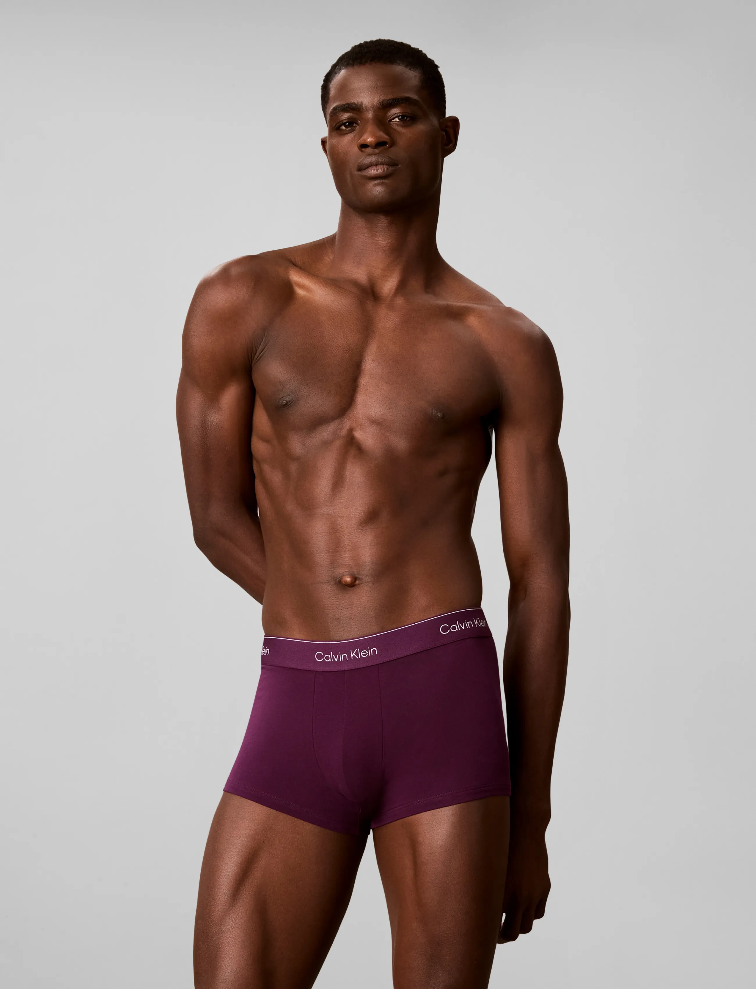 Calvin Klein Low Rise Trunk 5Pk, Mænd, Lavtaljede Trunk Multipakke, Bordeaux, Str: XXL