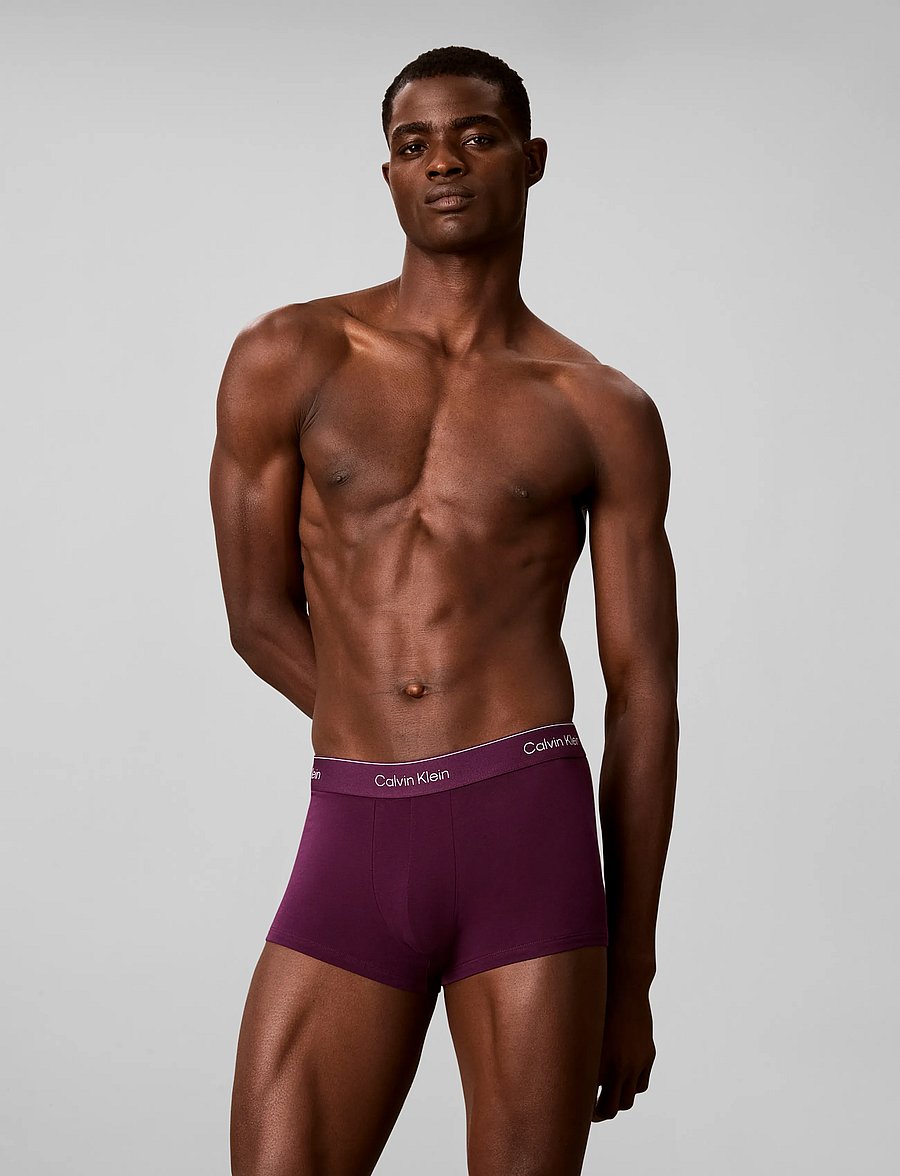Calvin Klein - LOW RISE TRUNK 5PK - unterhosen im multipack - black harbor mist dark purple dark - 0