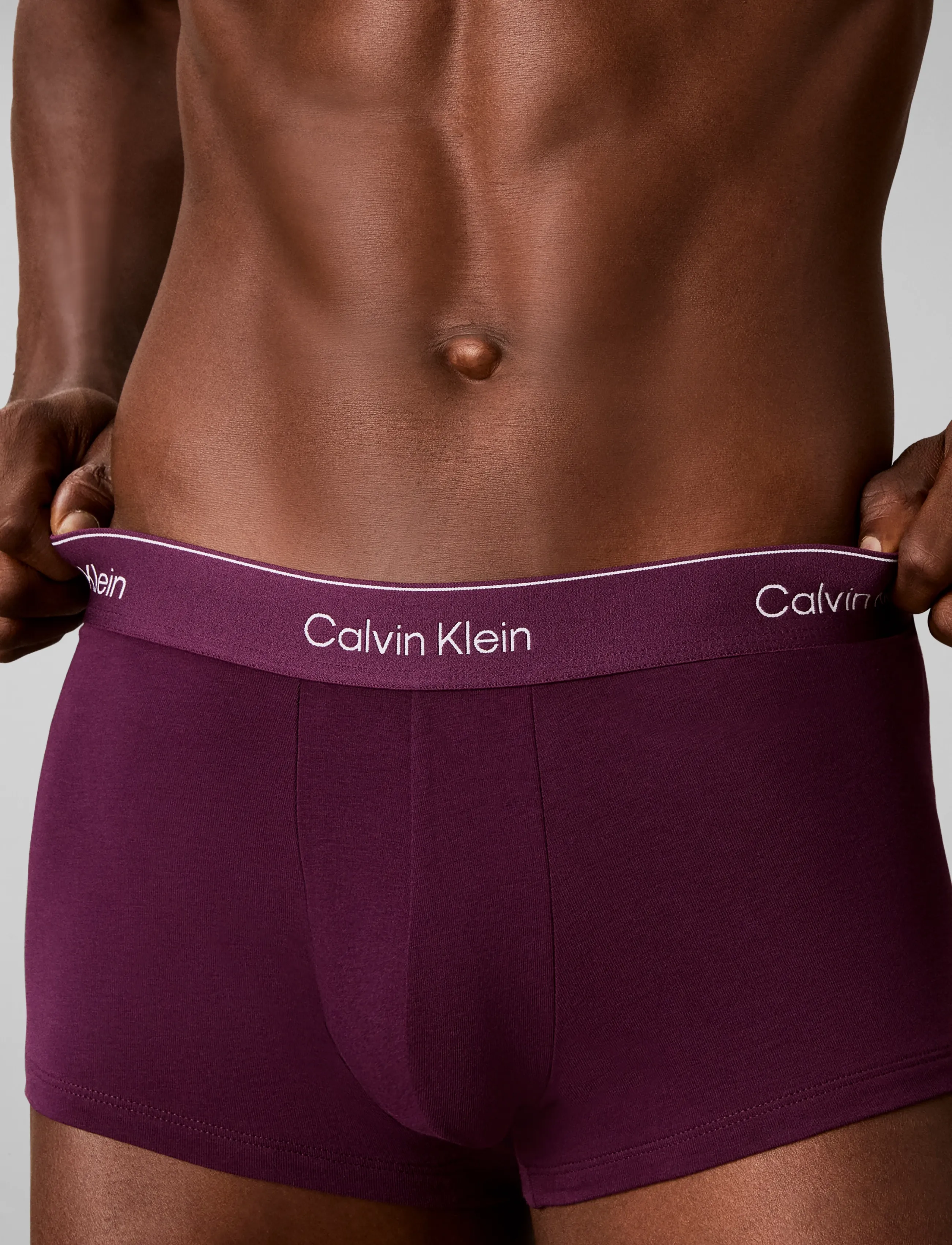 Calvin Klein - LOW RISE TRUNK 5PK - unterhosen im multipack - black harbor mist dark purple dark - 2