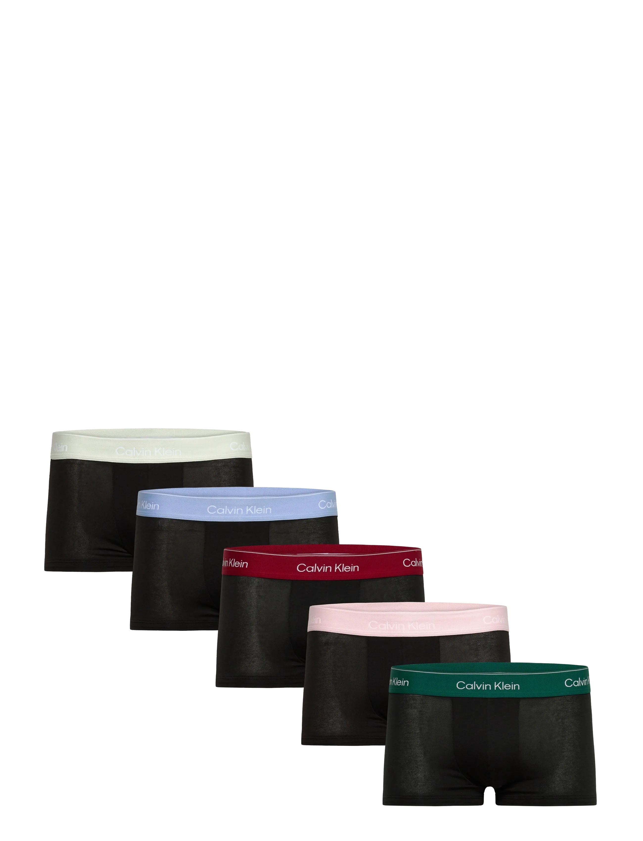 Calvin Klein LOW RISE TRUNK 5PK - Multipack undertøj - BLACK BODIES W/ TURF/FALL BERRY/FRO / black