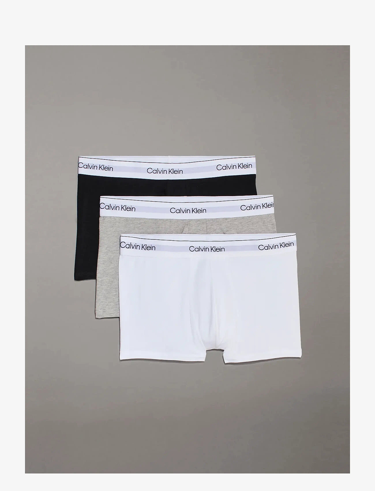 Calvin Klein - TRUNK 3PK - multipack underbukser - grey heather white black - 1
