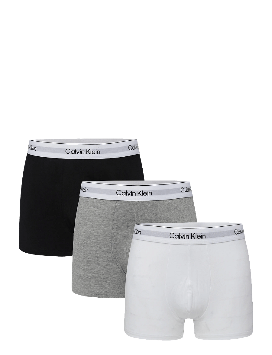 Calvin Klein - TRUNK 3PK - multipack underpants - grey heather white black - 1