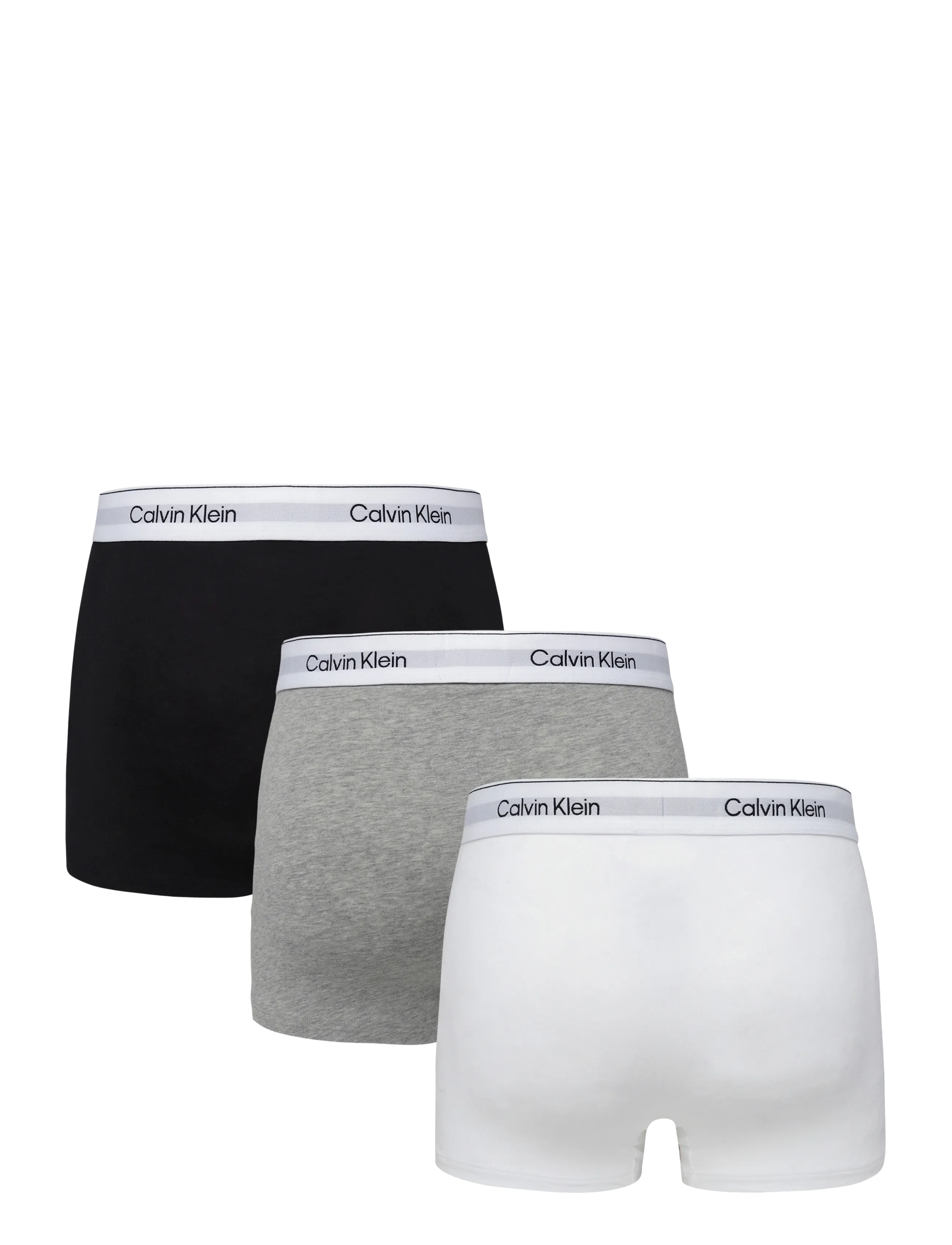 Calvin Klein - TRUNK 3PK - multipack underpants - grey heather white black - 2