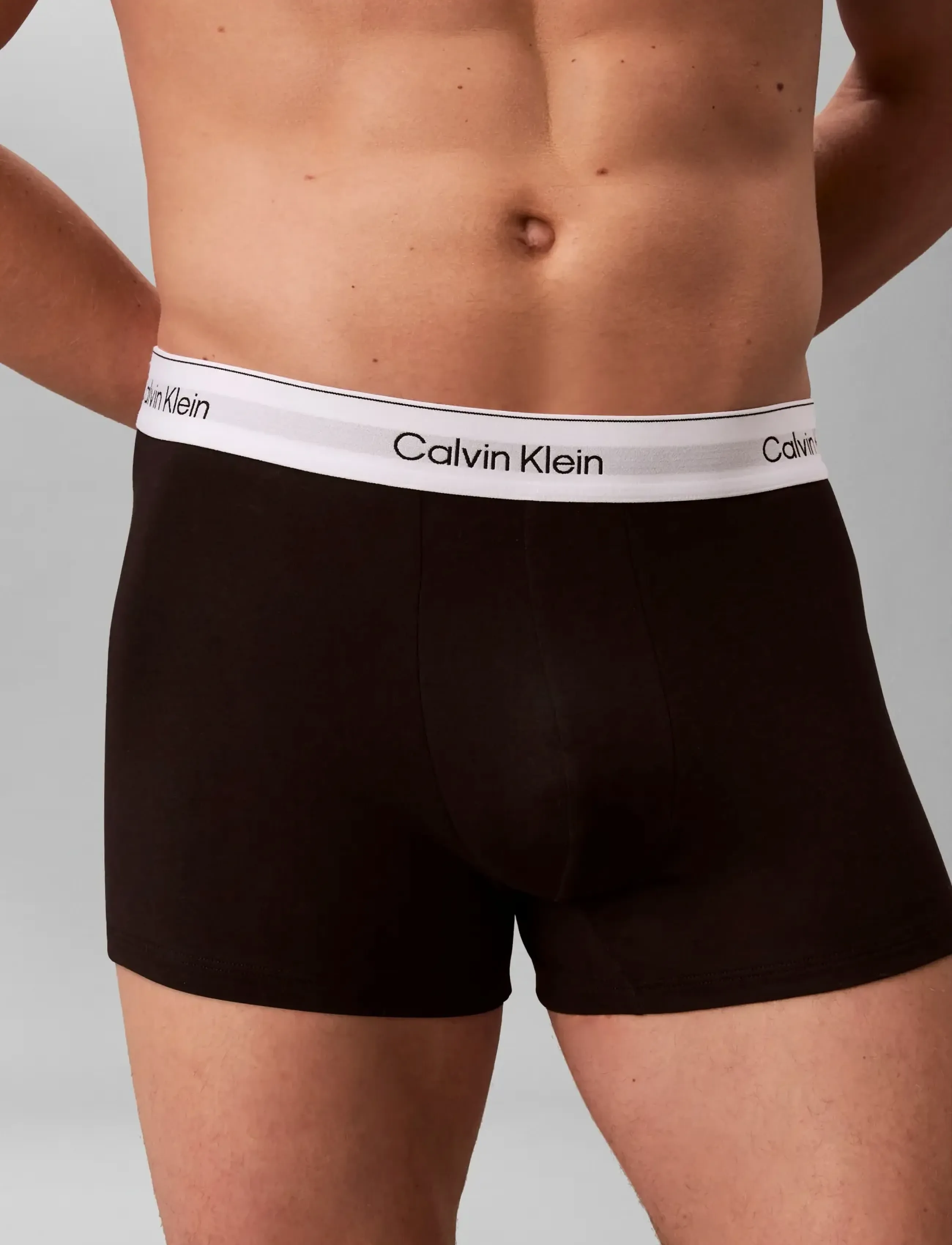 Calvin Klein - TRUNK 3PK - bokserki - black black black - 5