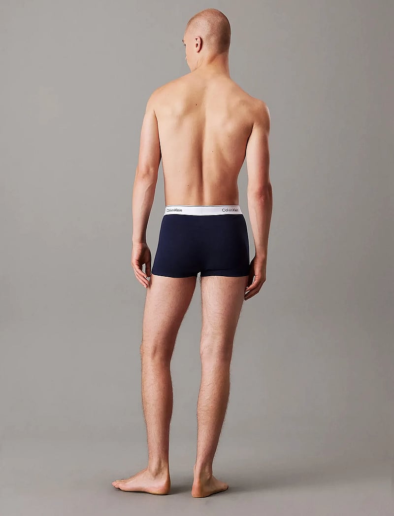 Calvin Klein - TRUNK 3PK - multipack kalsonger - black glacier blue bell - 3