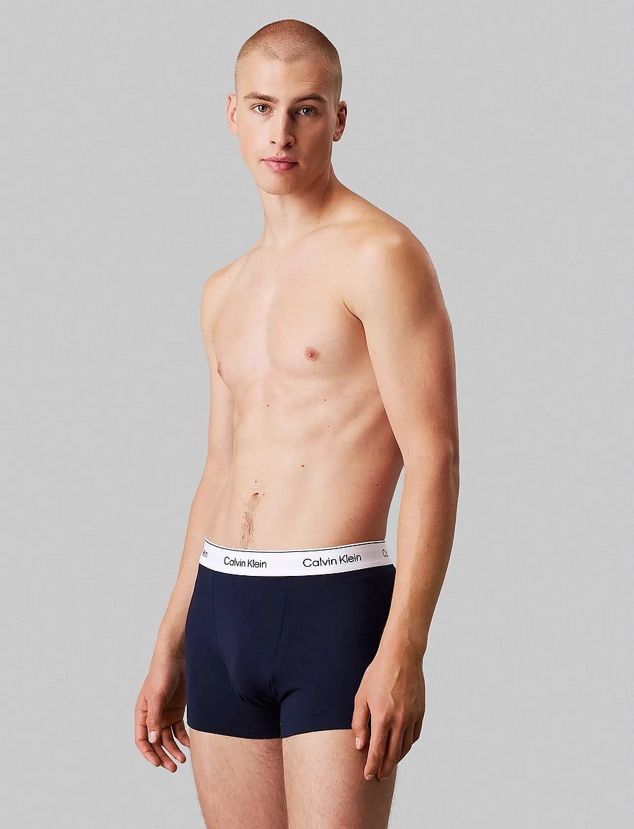Calvin Klein - TRUNK 3PK - aluspükste mitmikpakk - black glacier blue bell - 5