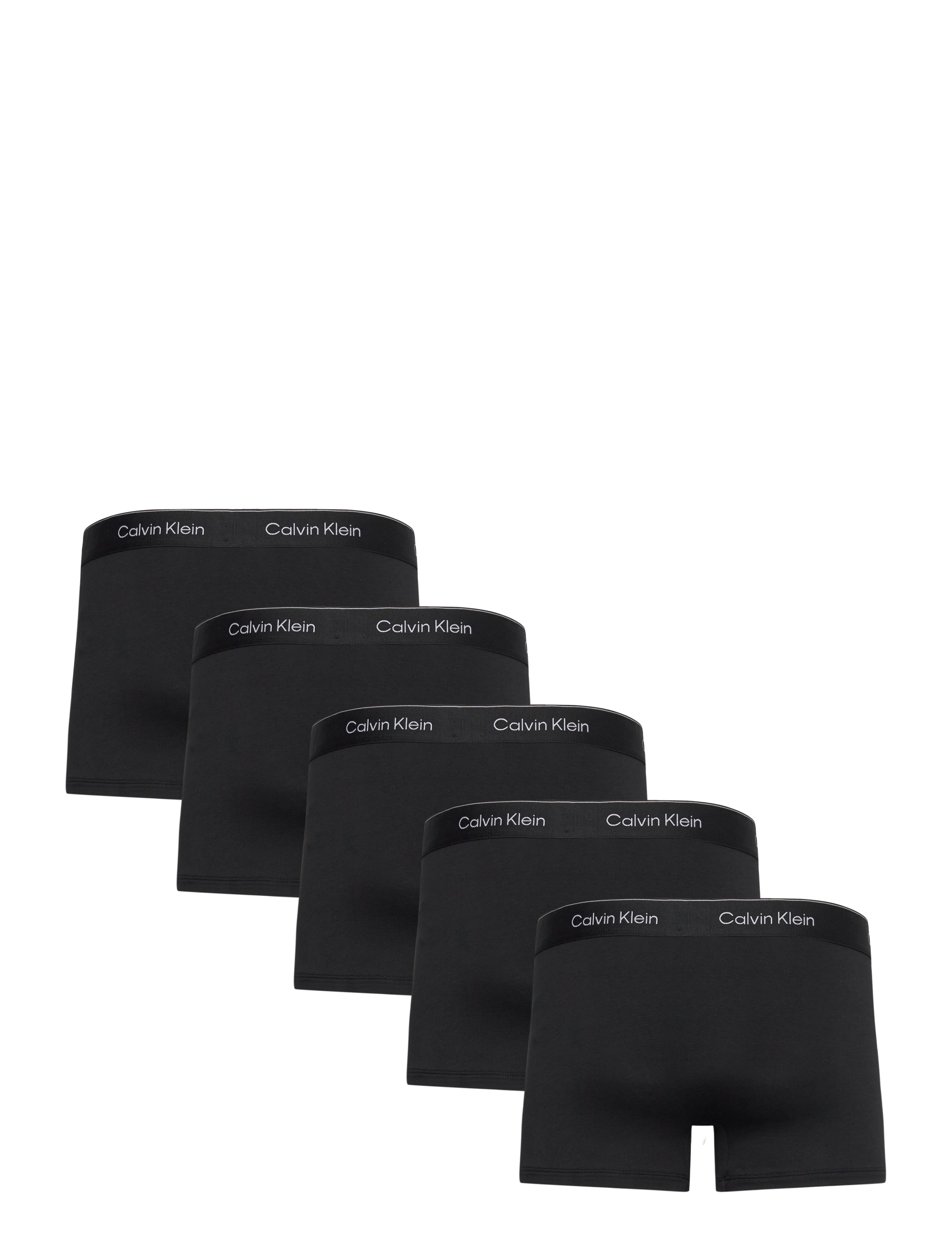 Calvin Klein - TRUNK 5PK - boxer briefs - black w dtm wb - 5