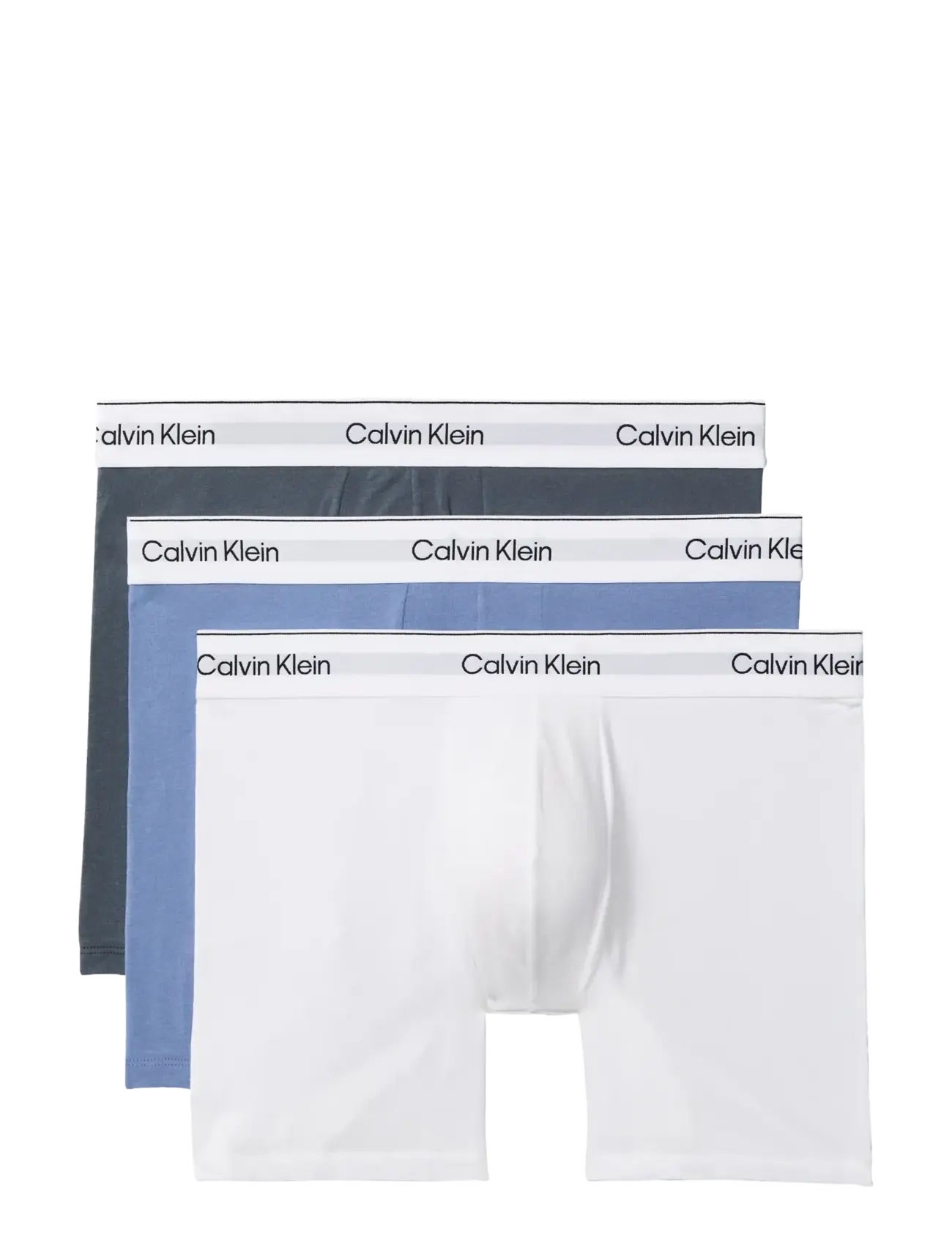 Calvin Klein BOXER BRIEF 3PK - Bokserid - WHITE BLUE TULIP TURBULENCE / blue