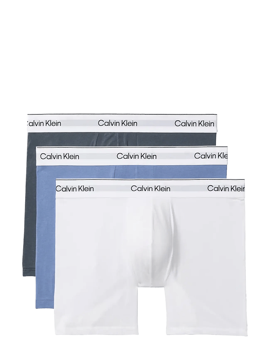 Calvin Klein - BOXER BRIEF 3PK - unterhosen im multipack - white blue tulip turbulence - 1