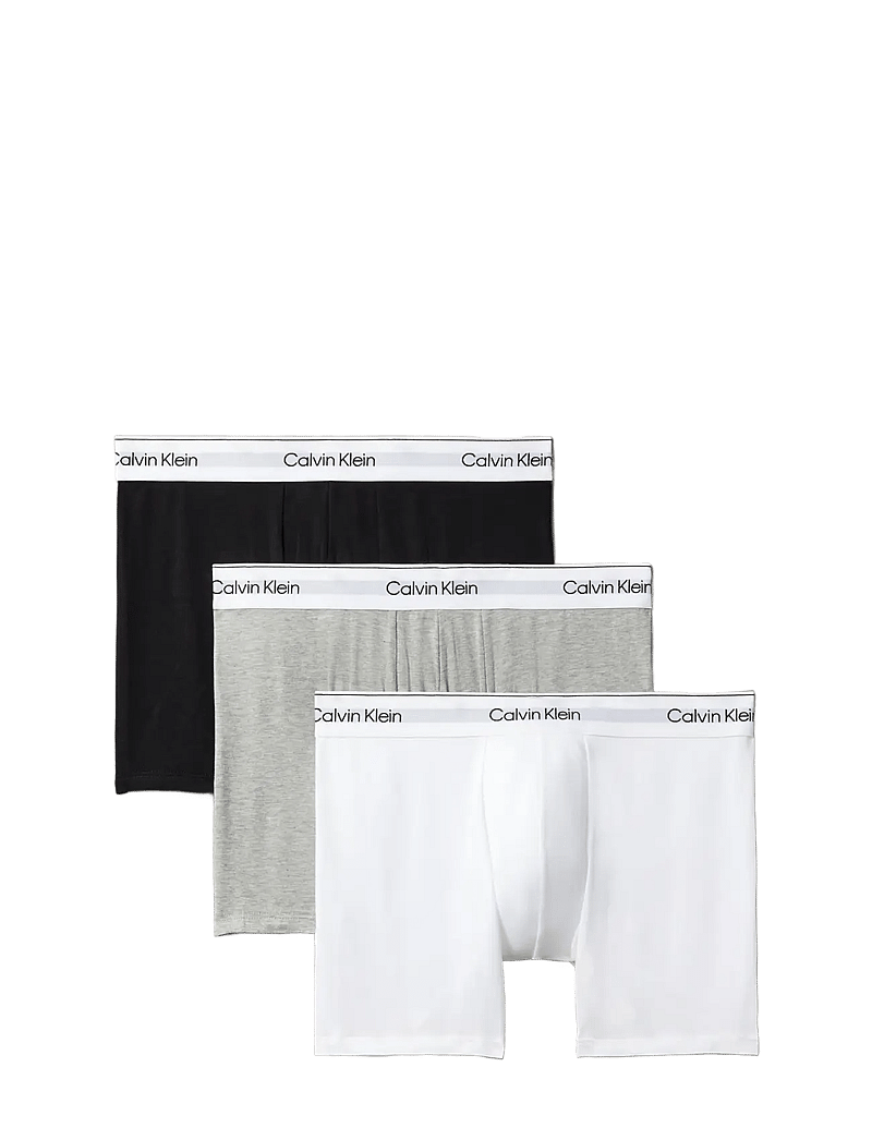 Calvin Klein - BOXER BRIEF 3PK - alushousut monipakkauksessa - grey heather white black - 1
