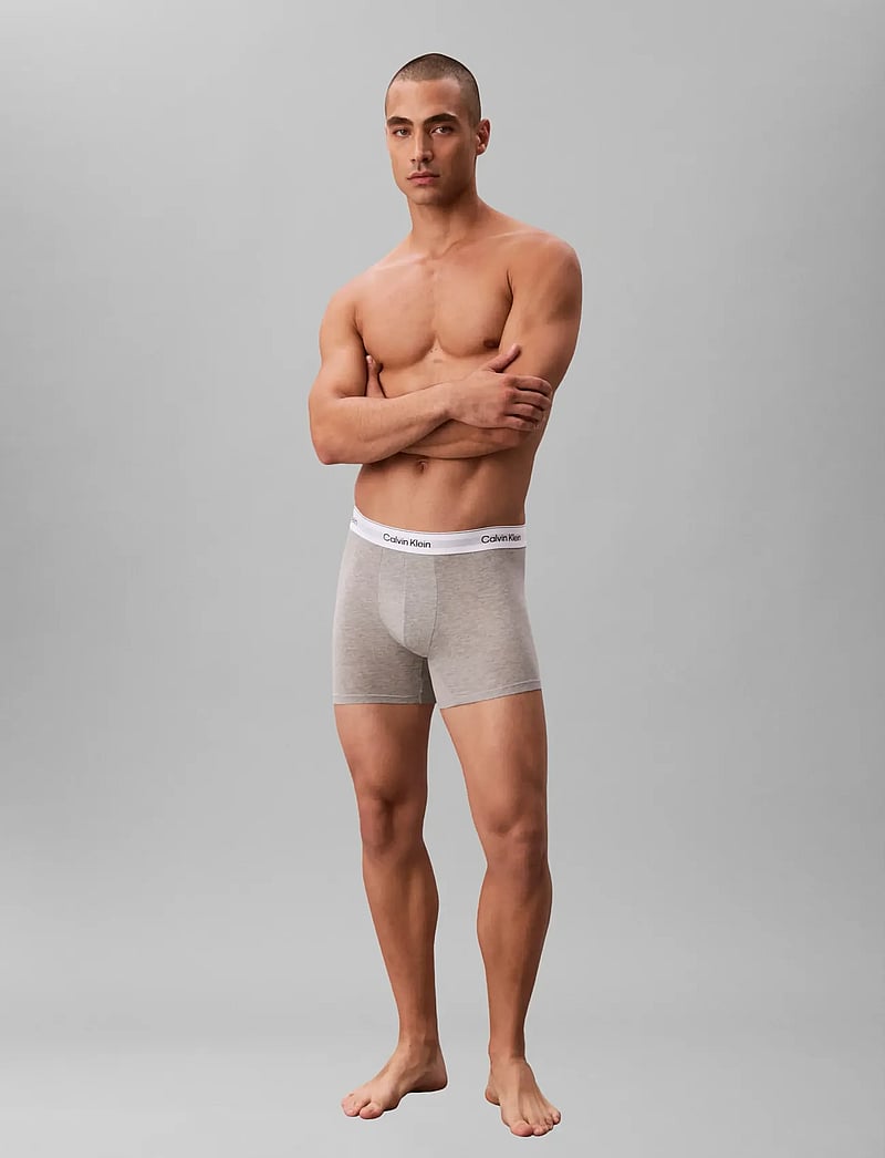 Calvin Klein - BOXER BRIEF 3PK - alushousut monipakkauksessa - grey heather white black - 0