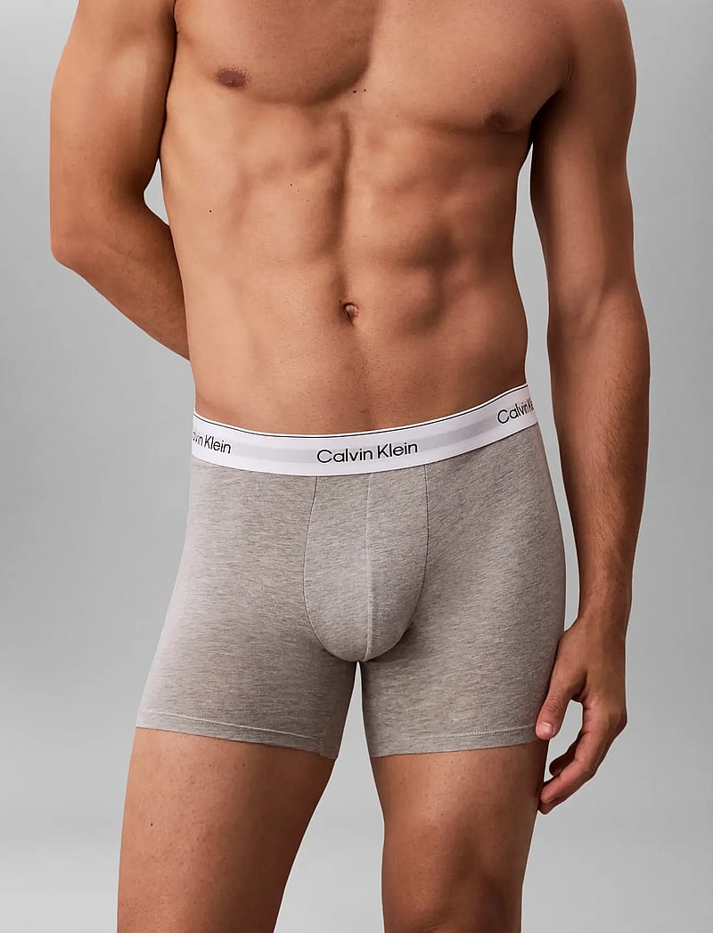 Calvin Klein - BOXER BRIEF 3PK - alushousut monipakkauksessa - grey heather white black - 4