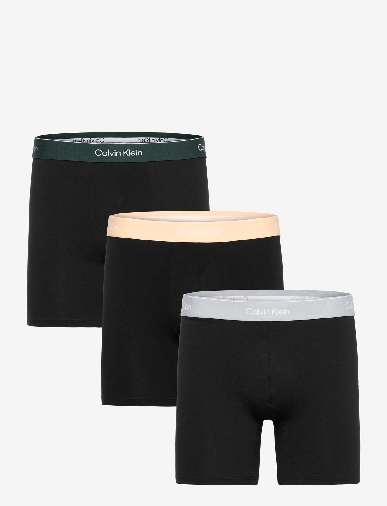 Calvin Klein - BOXER BRIEF 3PK - multipack underbukser - black w  darkest spruce wb  black w - 0