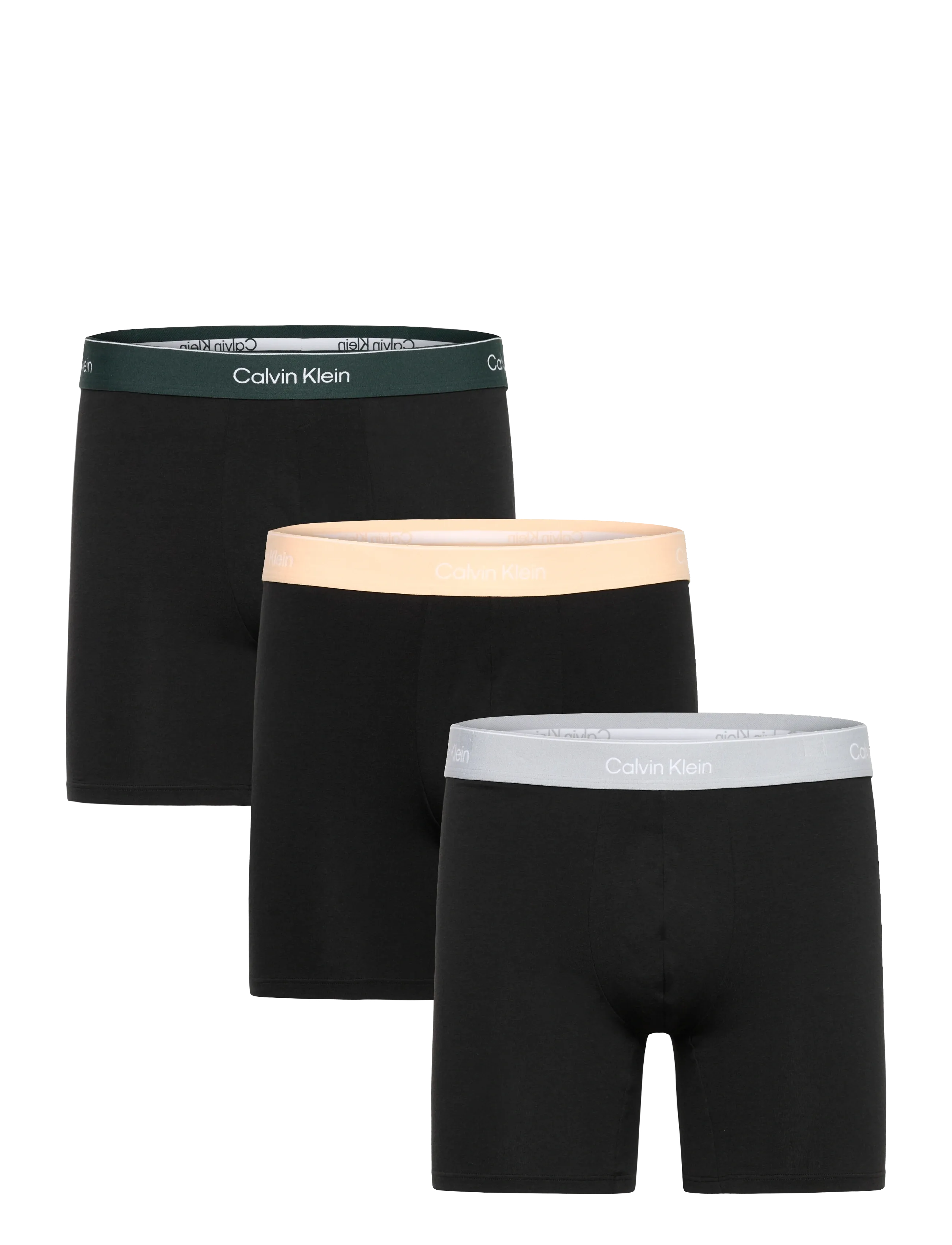 Calvin Klein - BOXER BRIEF 3PK - boxerkalsonger - black w darkest spruce wb black w - 0