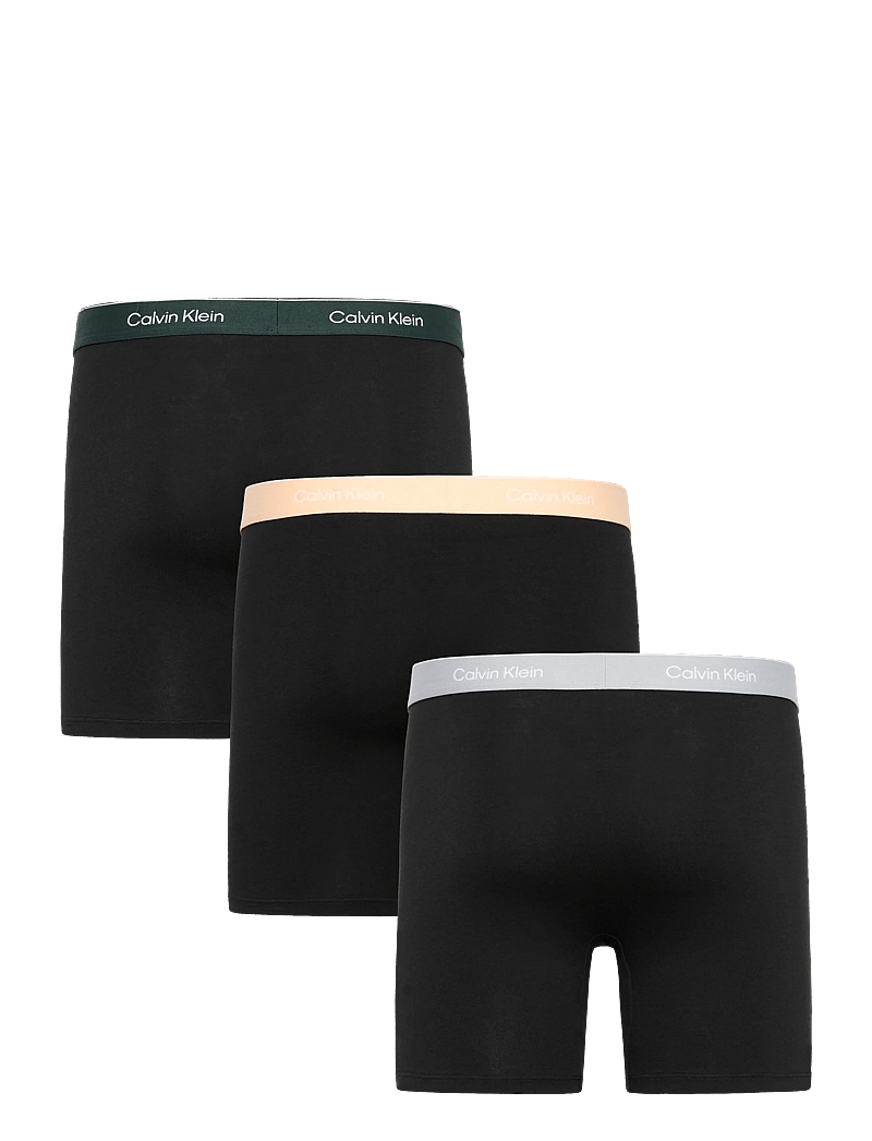 Calvin Klein - BOXER BRIEF 3PK - multipack underbukser - black w darkest spruce wb black w - 1