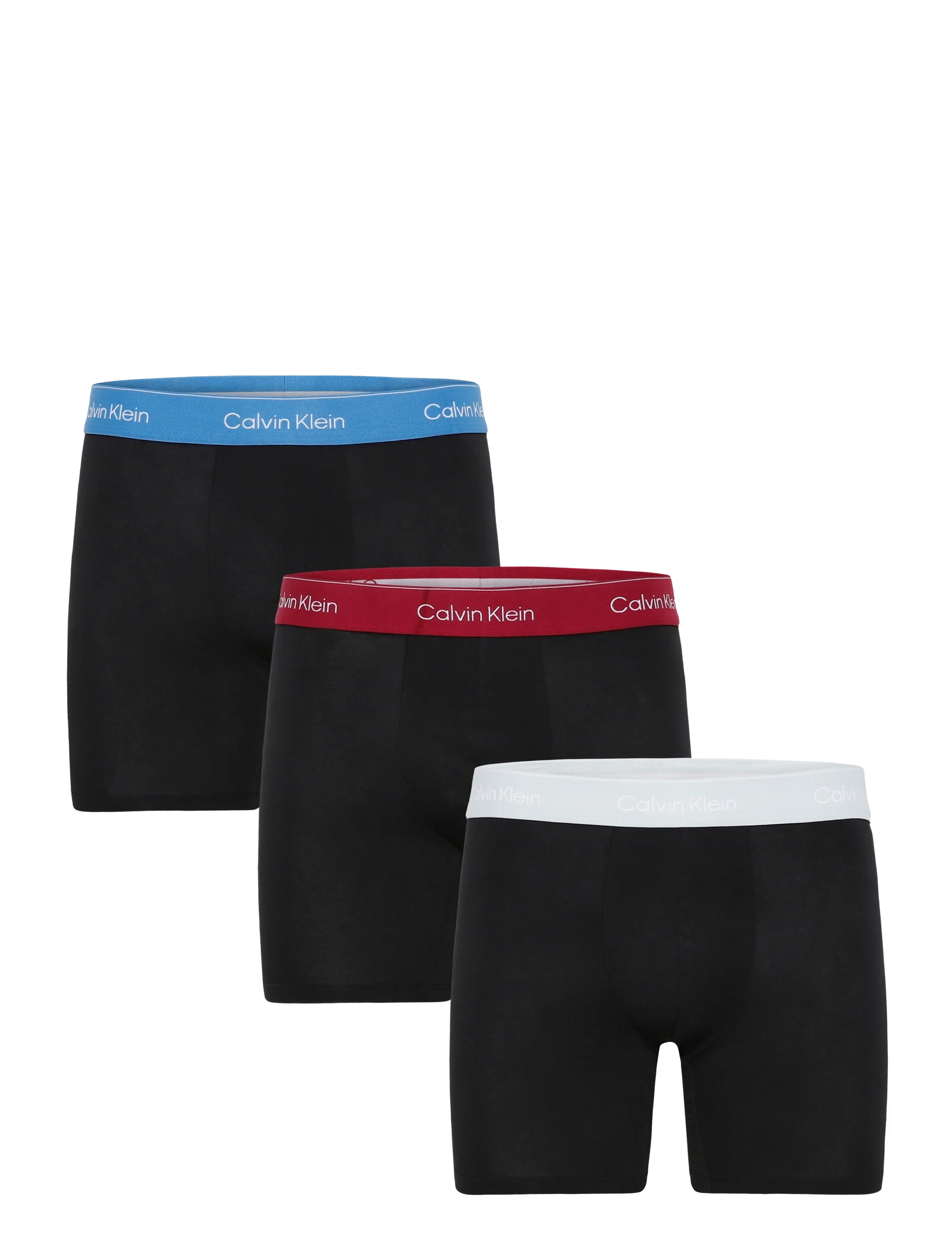 Calvin Klein BOXER BRIEF 3PK - Multipack underbukser - BLACK BODIES W  POSEIDON BLUE PLEIN / black