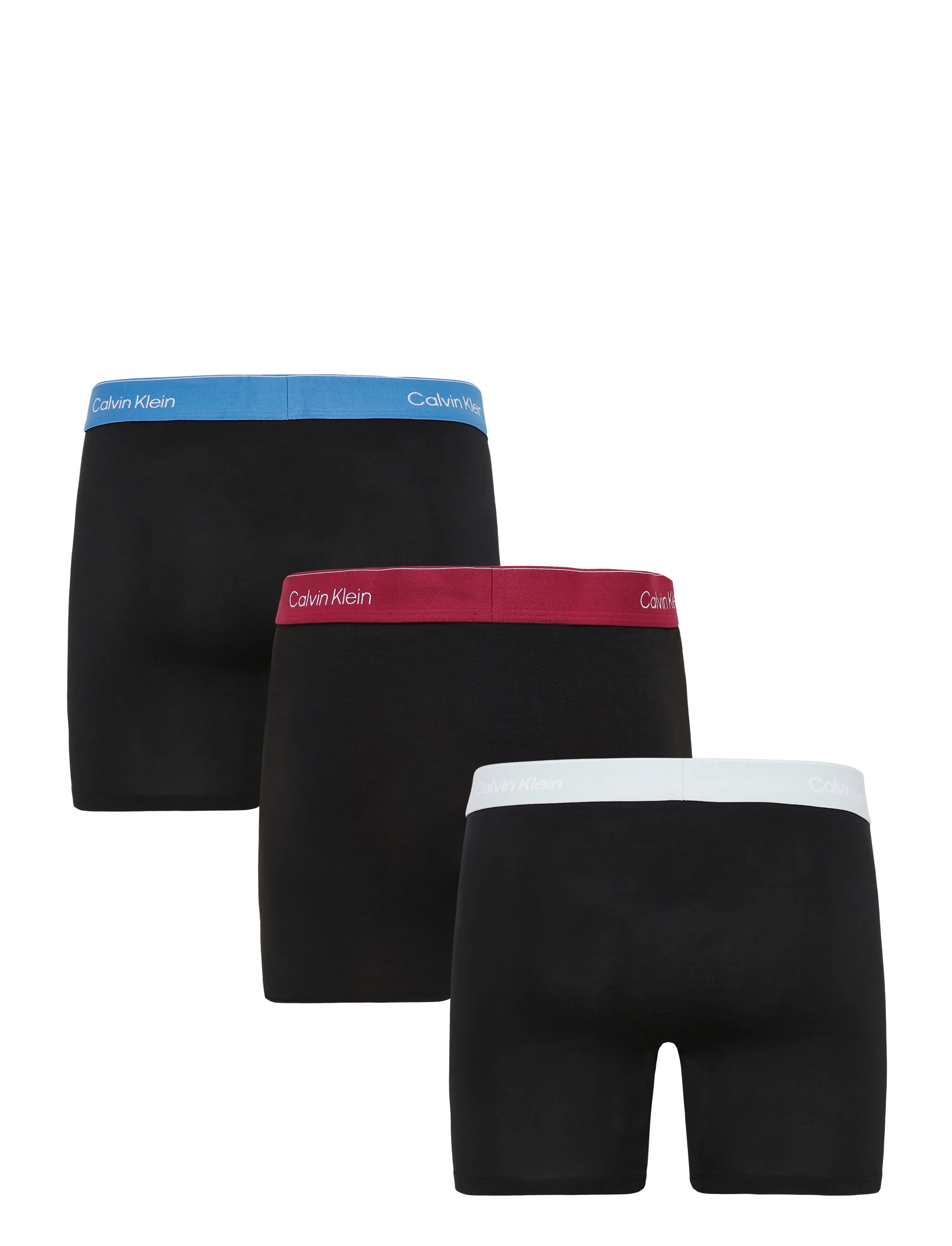 Calvin Klein - BOXER BRIEF 3PK - multipack underbukser - black bodies w  poseidon blue plein - 2