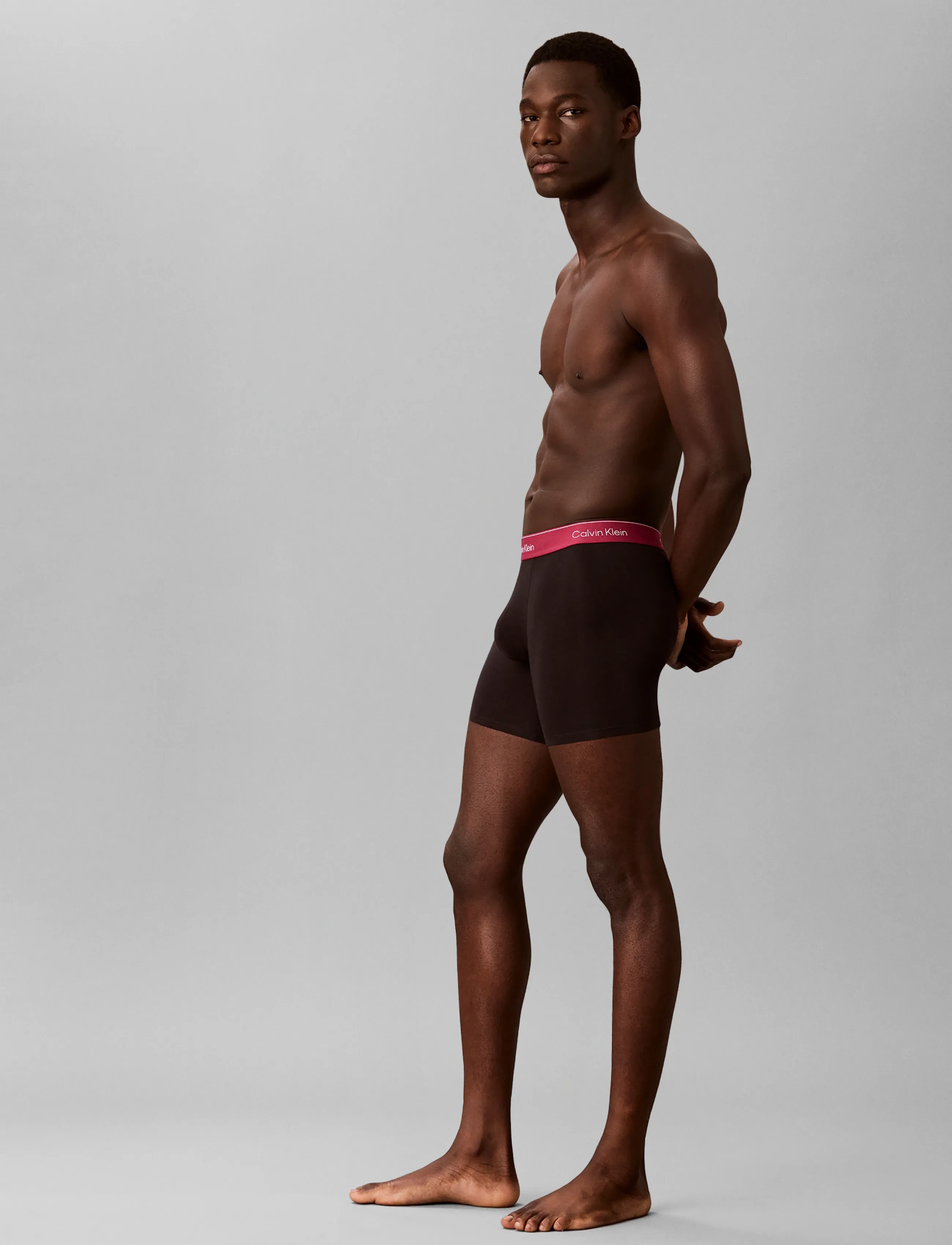 Calvin Klein - BOXER BRIEF 3PK - multipack underbukser - black bodies w  poseidon blue plein - 5